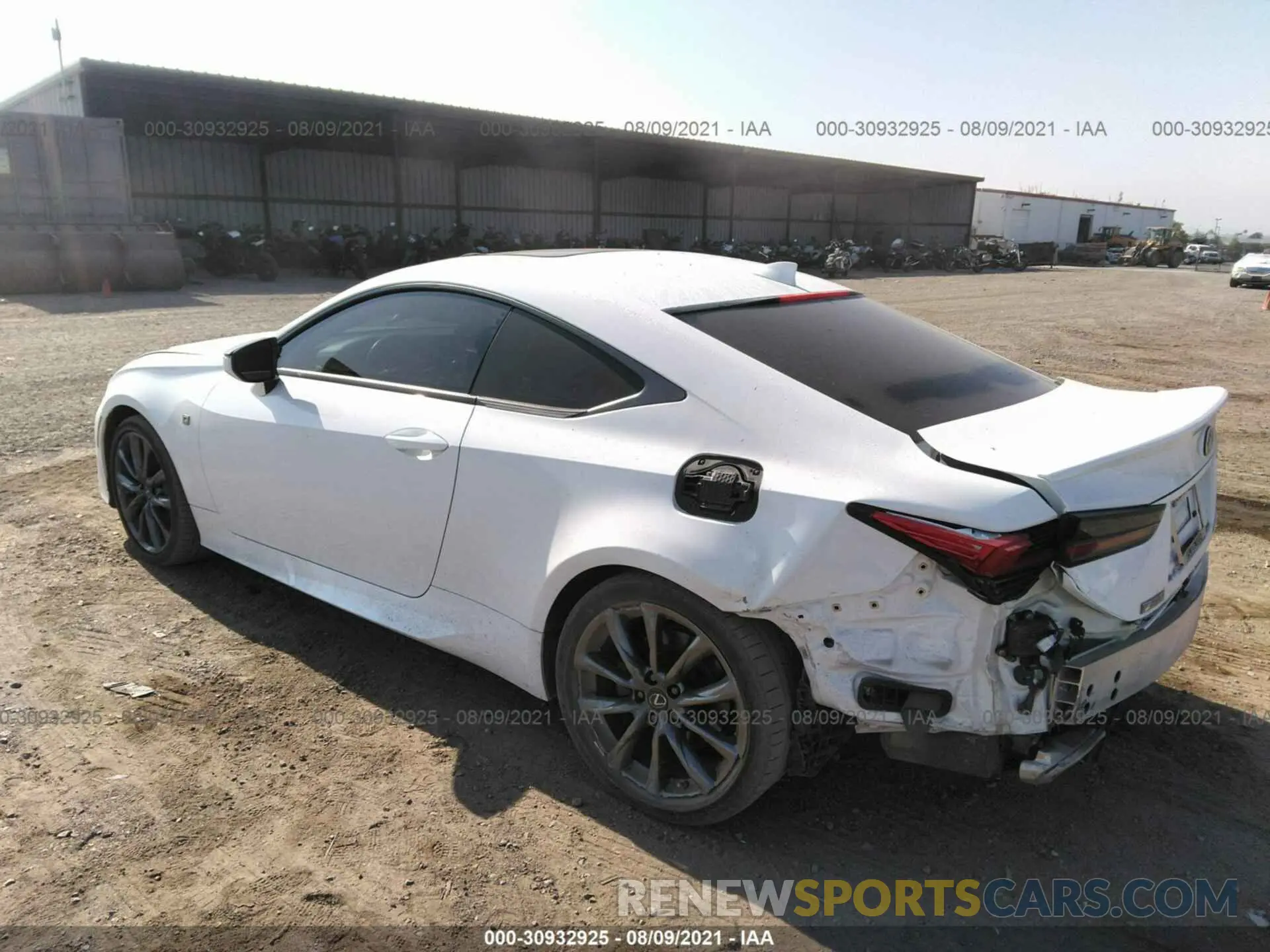 3 fotografías del automóvil dañado JTHHZ5BC1K5020338 LEXUS RC 2019