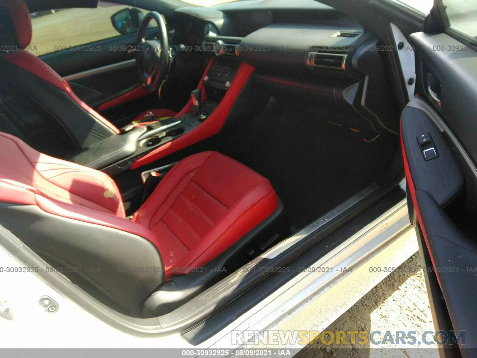 5 fotografías del automóvil dañado JTHHZ5BC1K5020338 LEXUS RC 2019