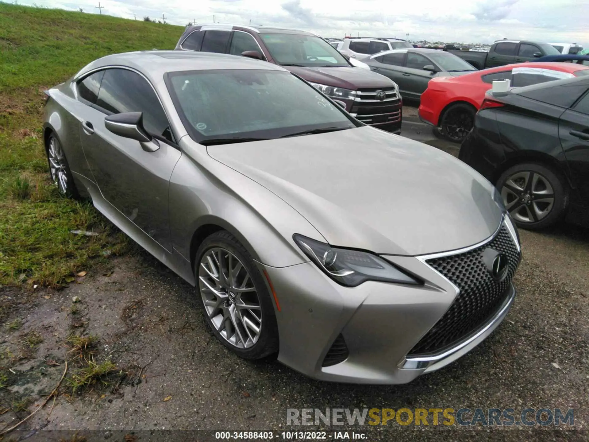 1 fotografías del automóvil dañado JTHHZ5BC6K5019394 LEXUS RC 2019