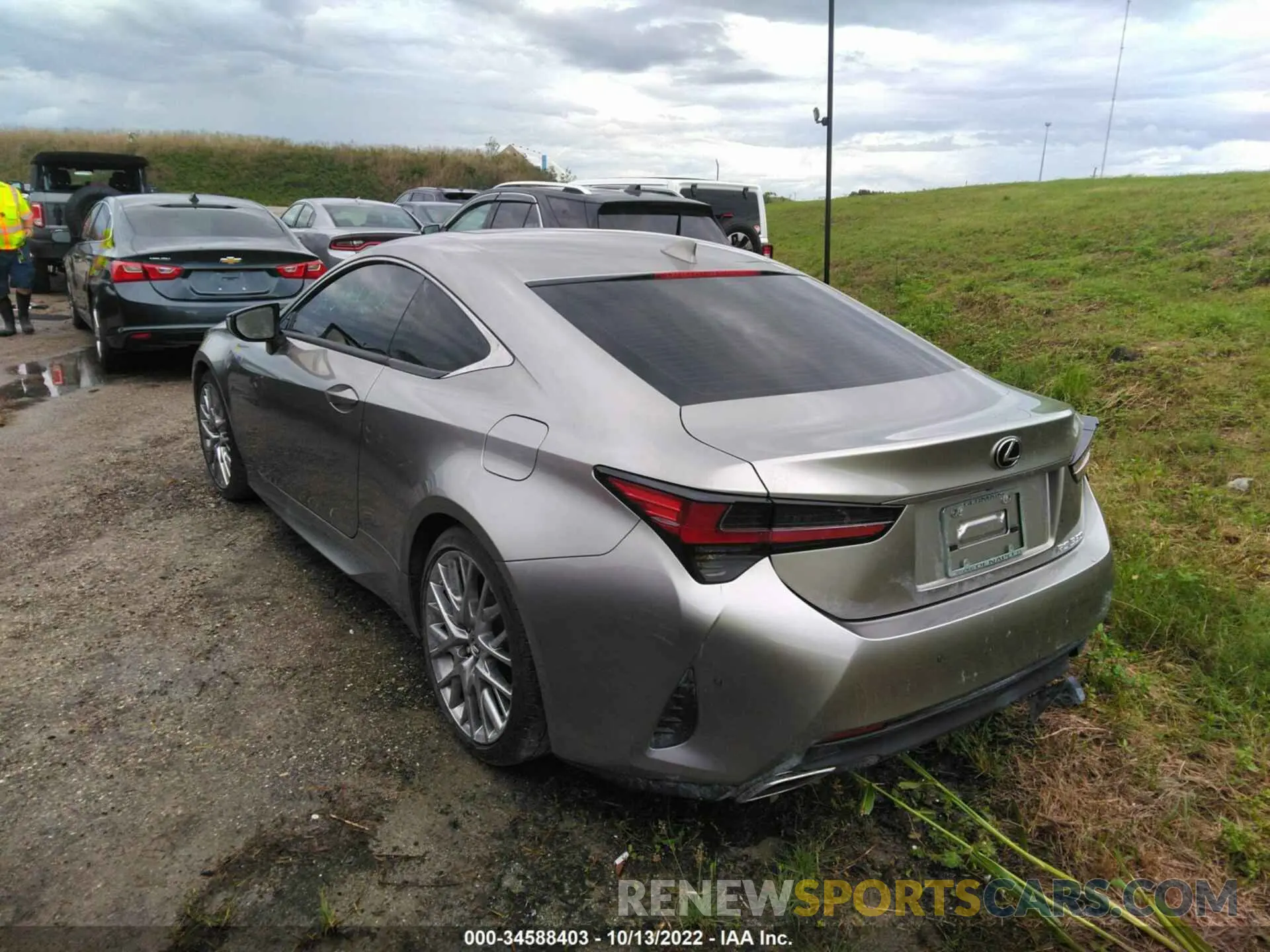 3 fotografías del automóvil dañado JTHHZ5BC6K5019394 LEXUS RC 2019