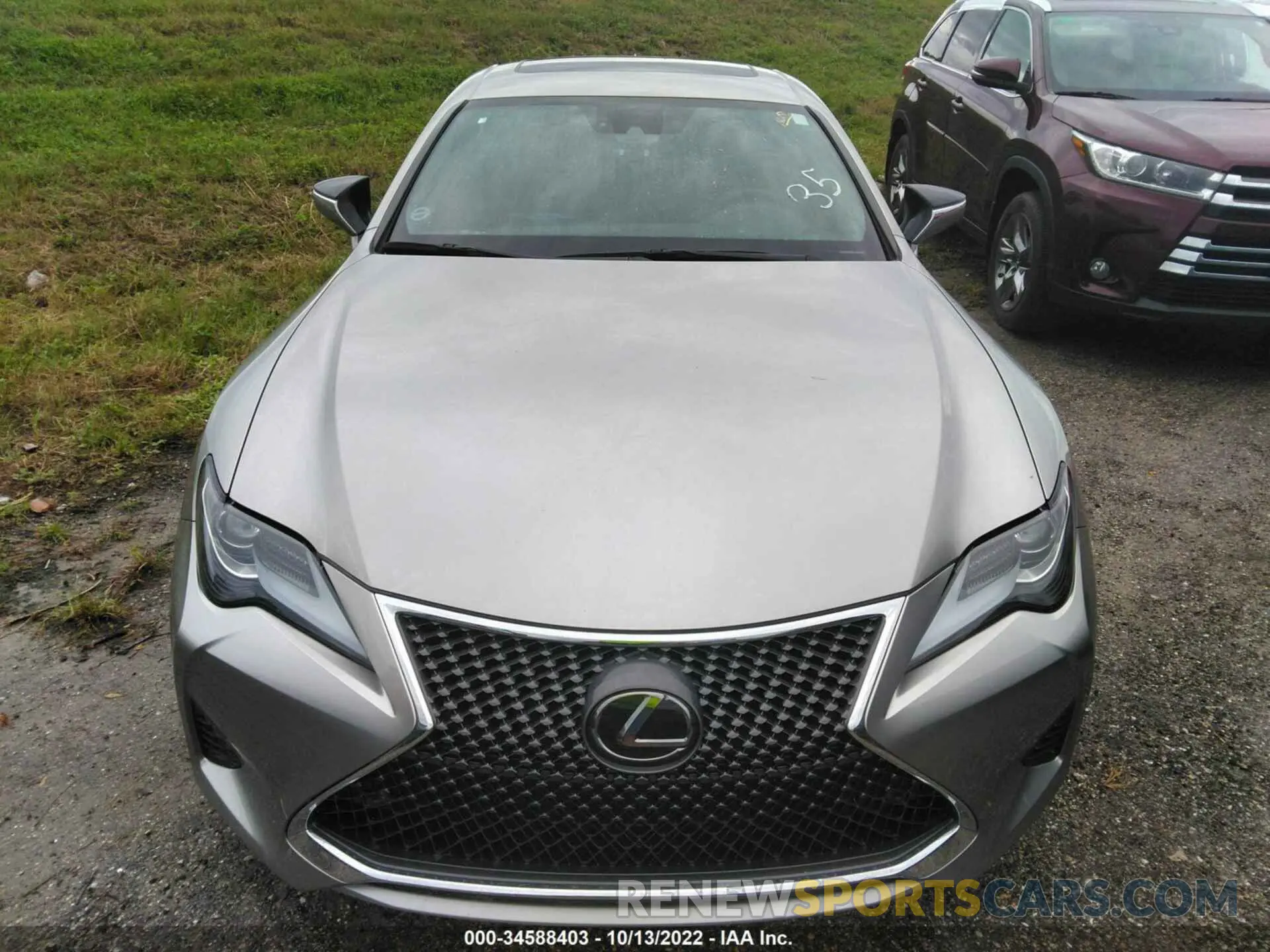 6 fotografías del automóvil dañado JTHHZ5BC6K5019394 LEXUS RC 2019