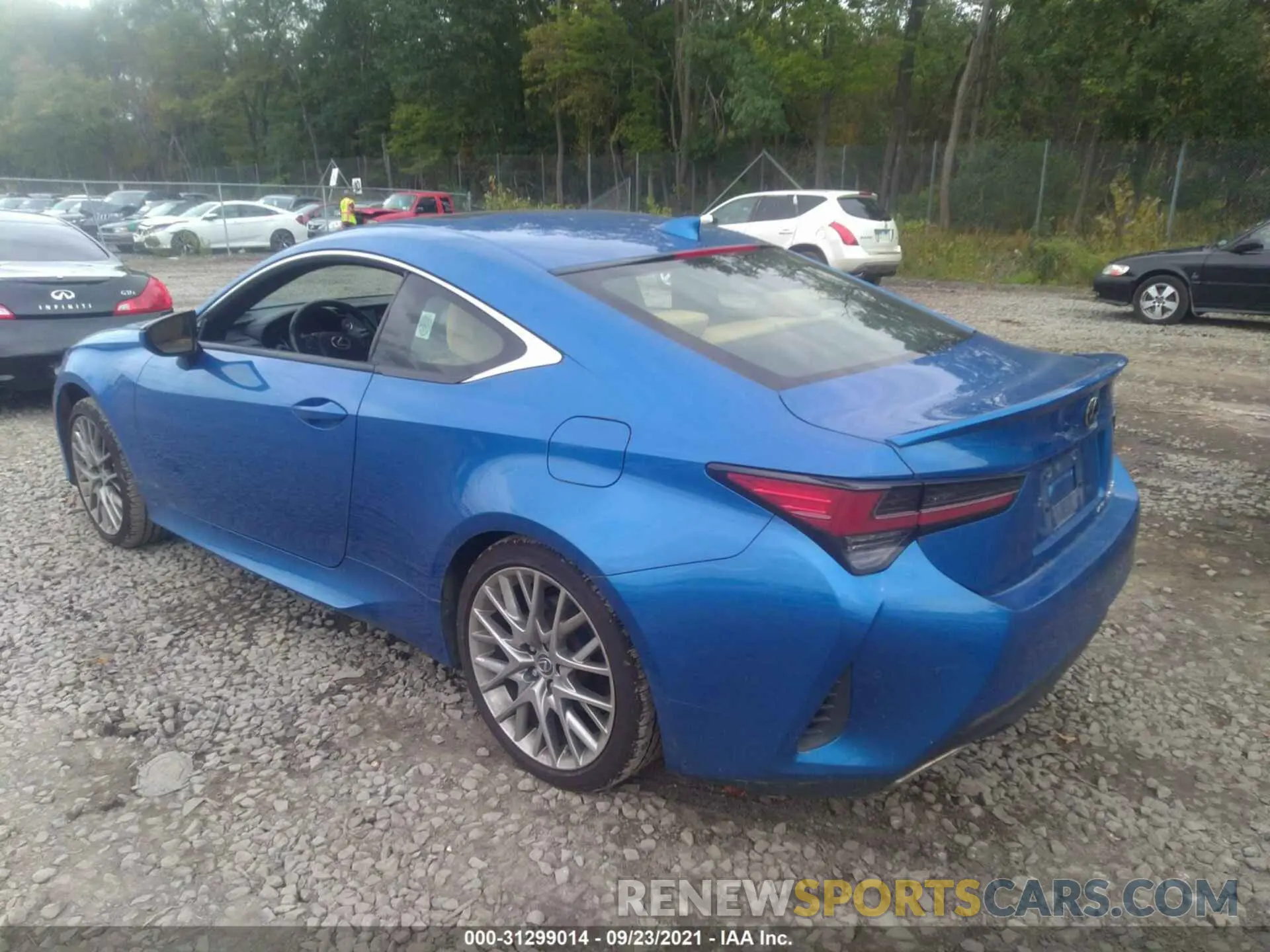 3 fotografías del automóvil dañado JTHS85BC1K5004729 LEXUS RC 2019