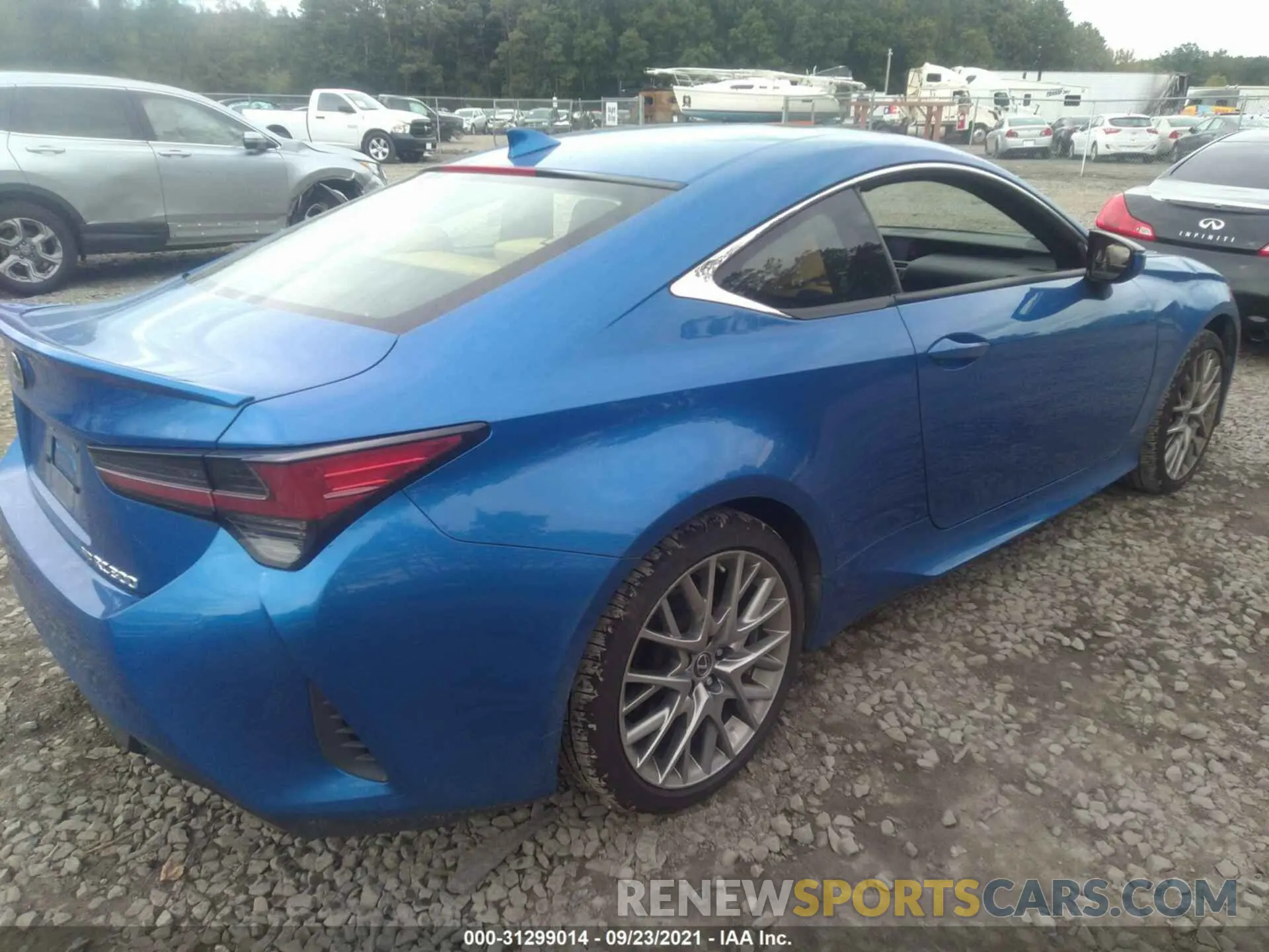 4 fotografías del automóvil dañado JTHS85BC1K5004729 LEXUS RC 2019