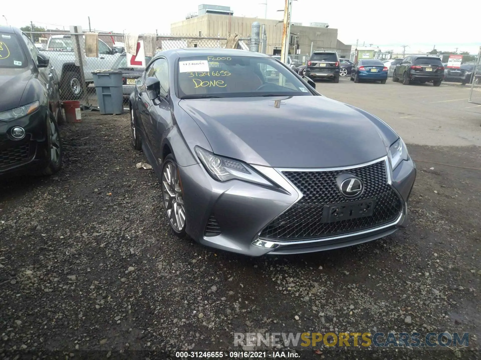 1 fotografías del automóvil dañado JTHS85BC8K5004744 LEXUS RC 2019