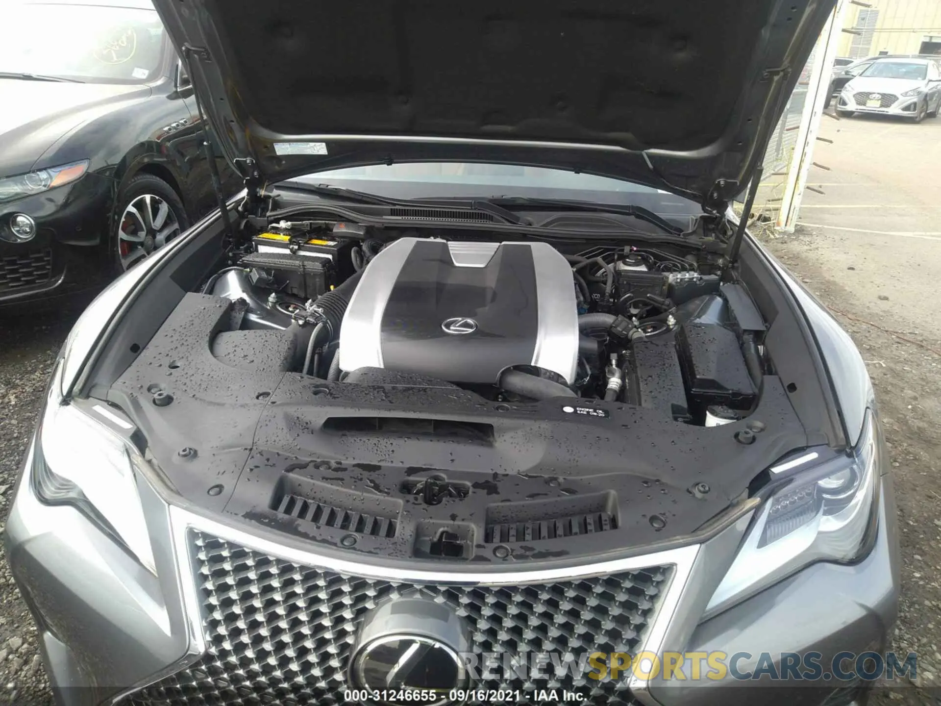 10 fotografías del automóvil dañado JTHS85BC8K5004744 LEXUS RC 2019