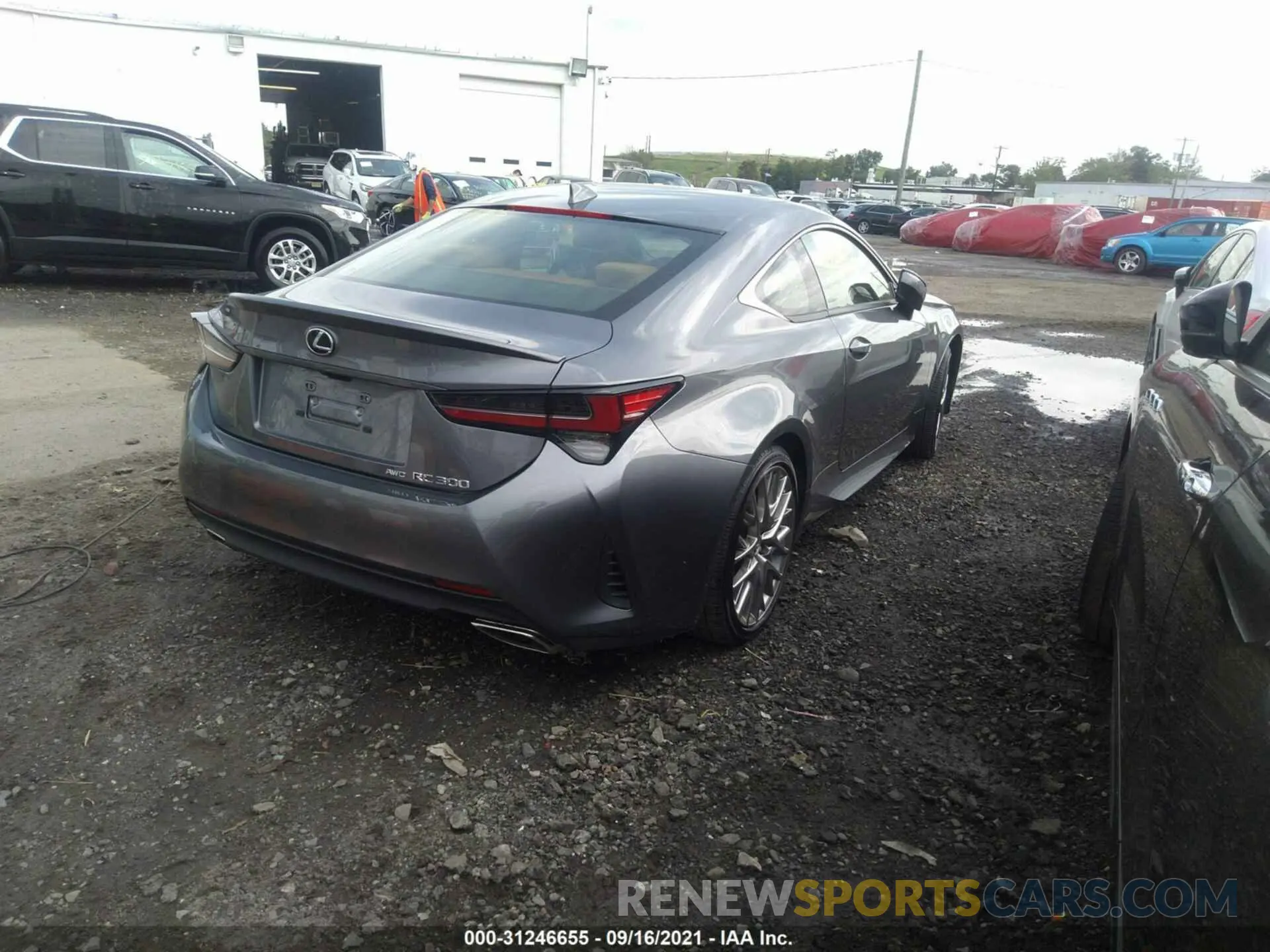4 fotografías del automóvil dañado JTHS85BC8K5004744 LEXUS RC 2019