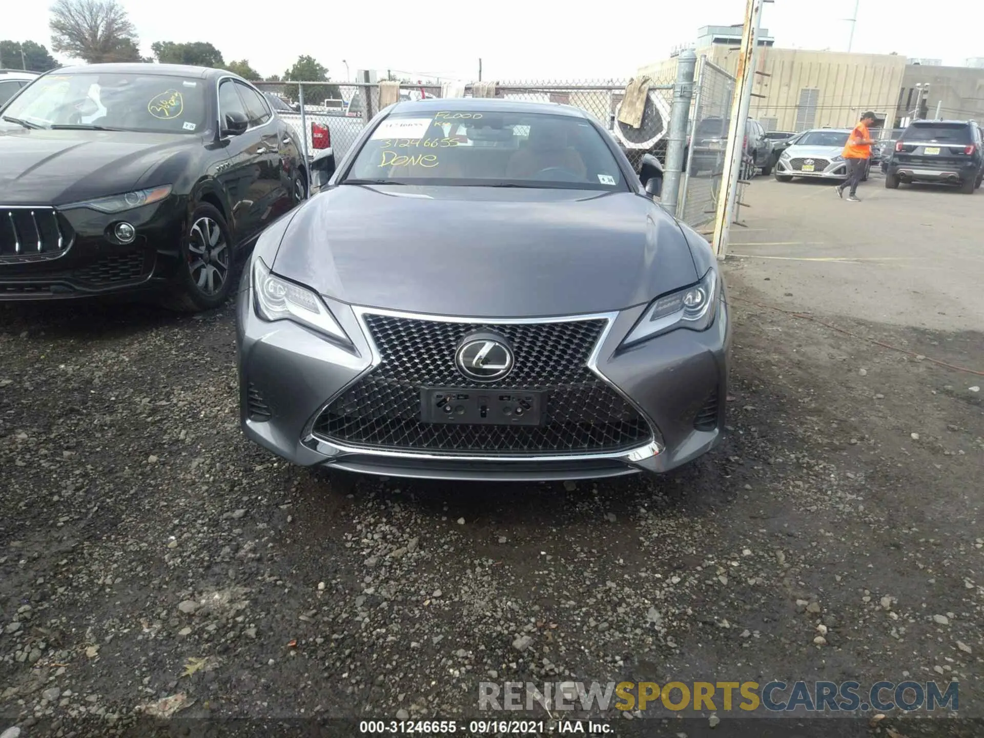 6 fotografías del automóvil dañado JTHS85BC8K5004744 LEXUS RC 2019