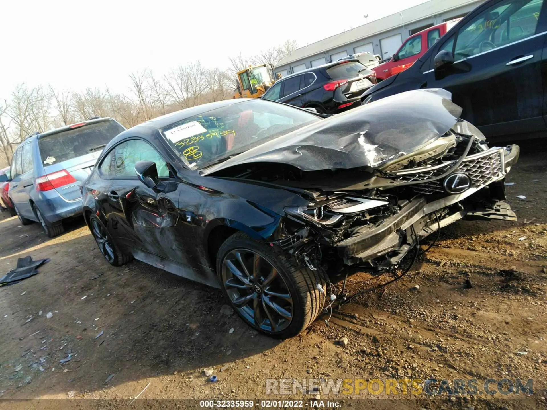 1 fotografías del automóvil dañado JTHGZ5DC5M5011136 LEXUS RC 2021