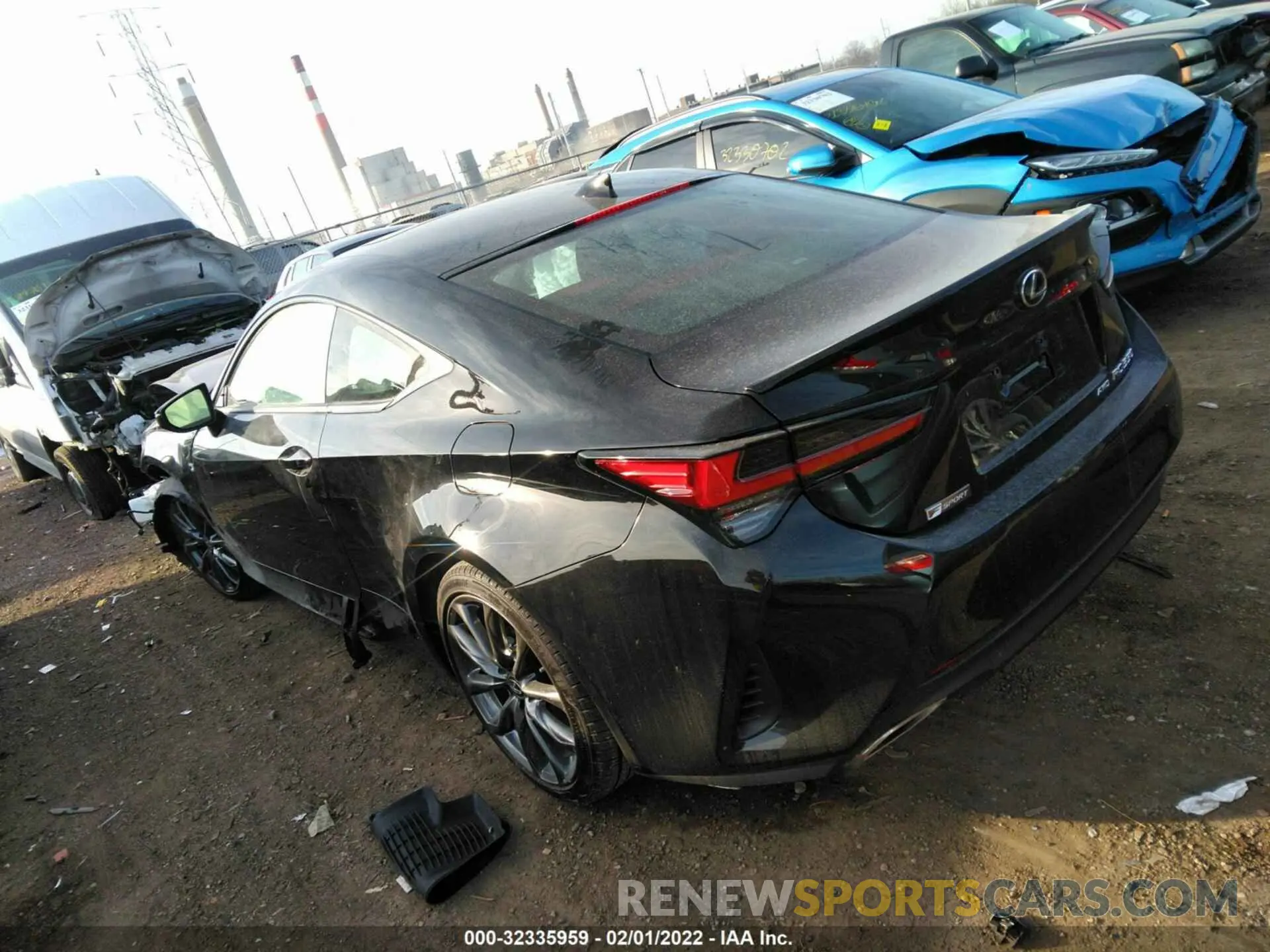 3 fotografías del automóvil dañado JTHGZ5DC5M5011136 LEXUS RC 2021
