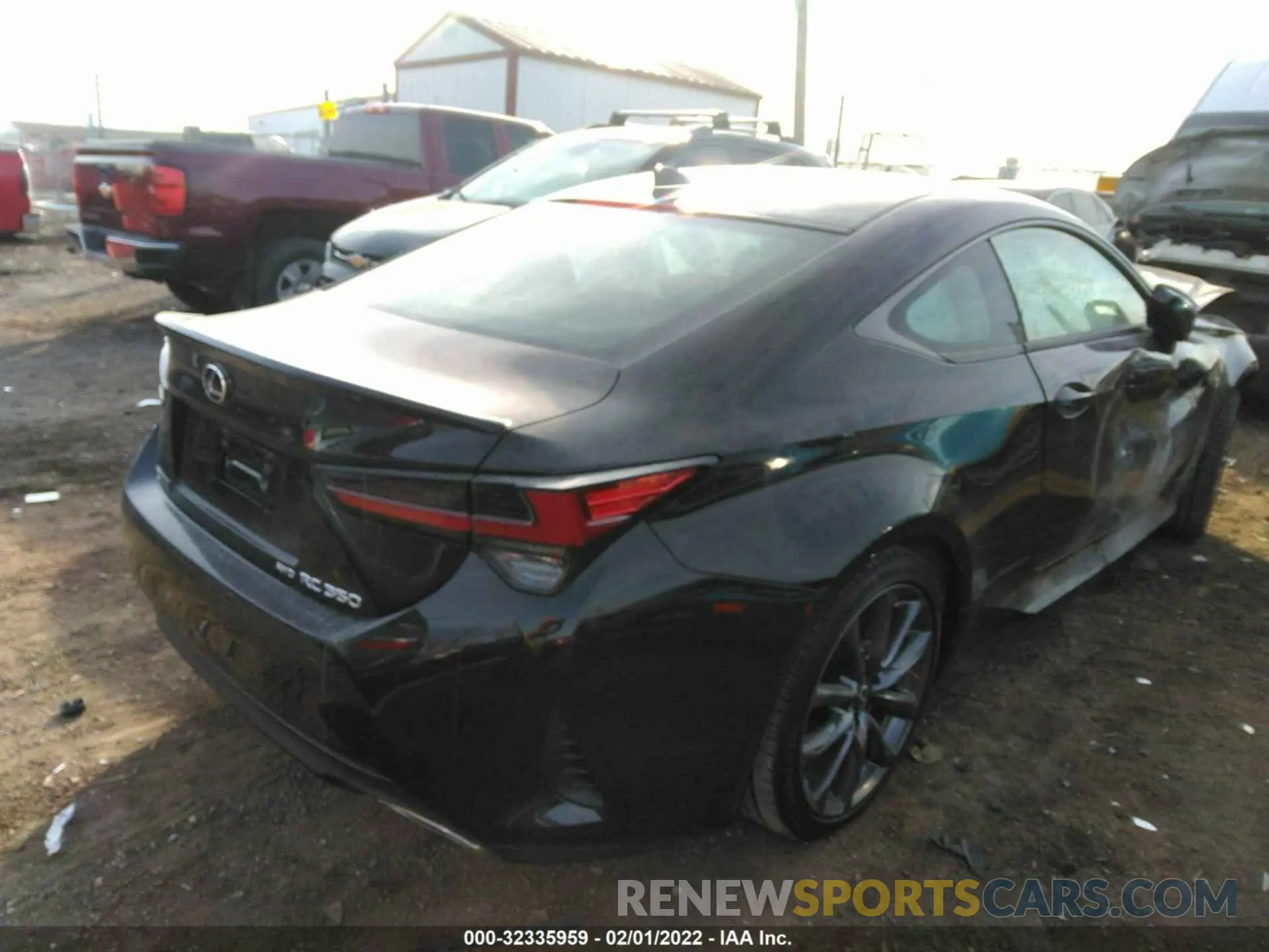 4 fotografías del automóvil dañado JTHGZ5DC5M5011136 LEXUS RC 2021