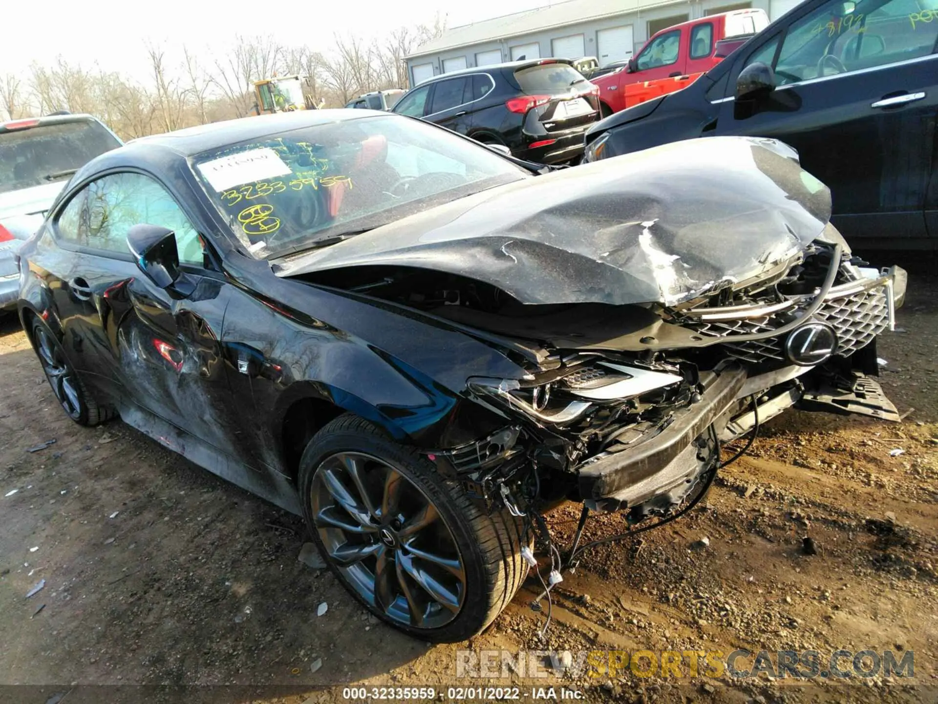 6 fotografías del automóvil dañado JTHGZ5DC5M5011136 LEXUS RC 2021