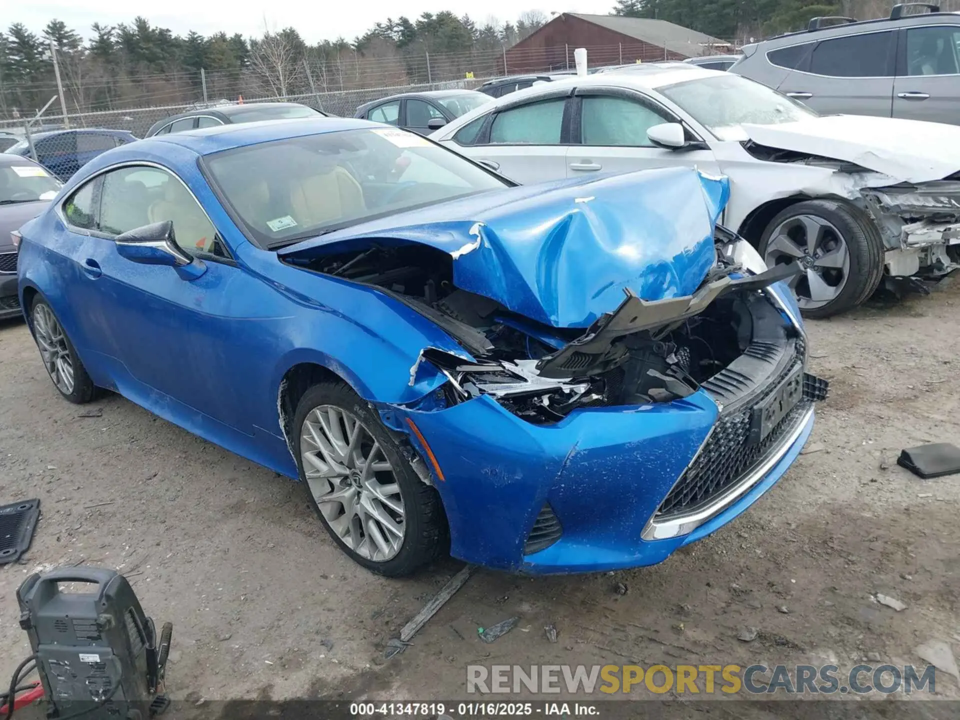 1 fotografías del automóvil dañado JTHS85BC6K5004581 LEXUS RC 300 2019