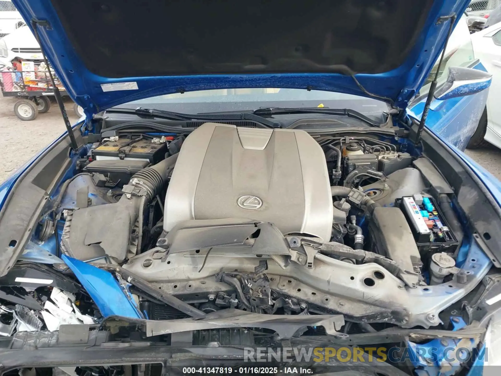 10 fotografías del automóvil dañado JTHS85BC6K5004581 LEXUS RC 300 2019