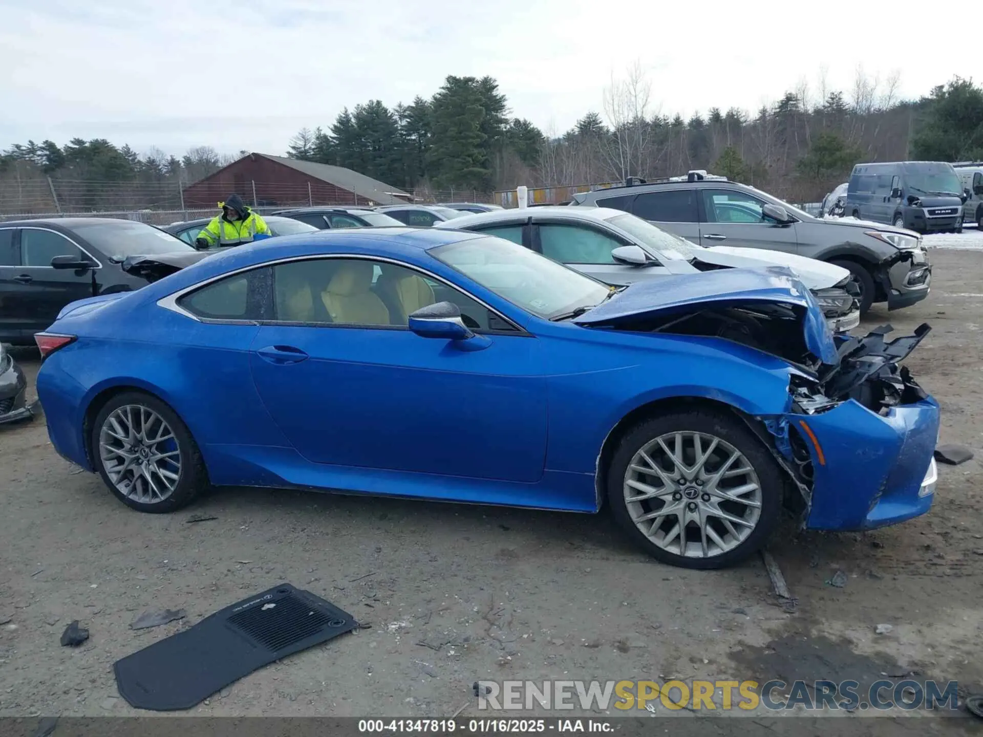 12 fotografías del automóvil dañado JTHS85BC6K5004581 LEXUS RC 300 2019
