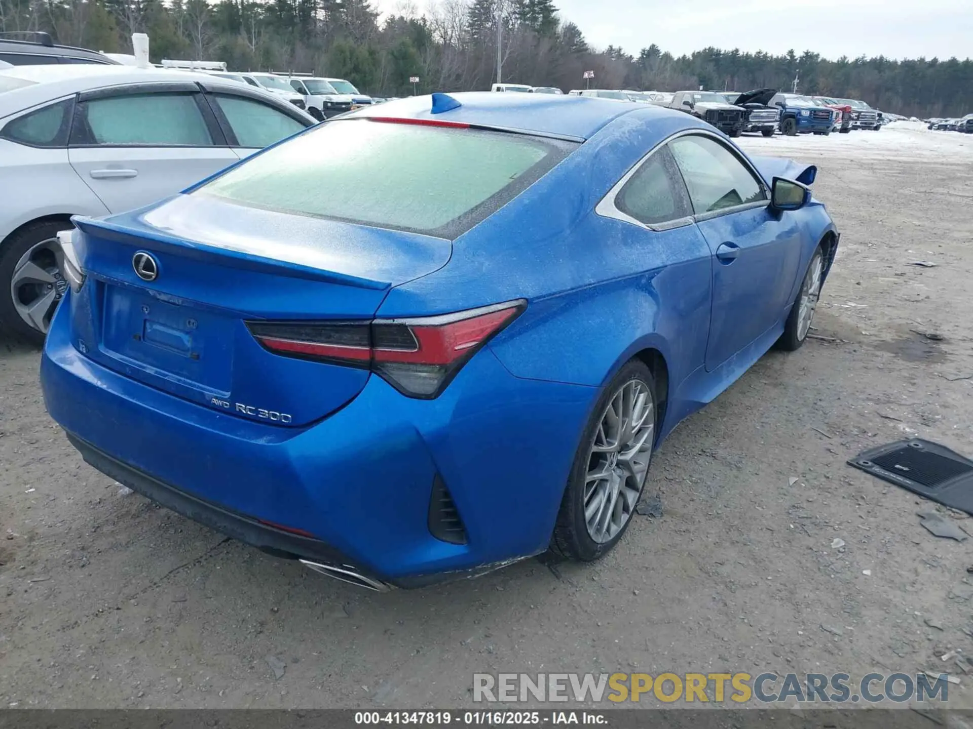 4 fotografías del automóvil dañado JTHS85BC6K5004581 LEXUS RC 300 2019