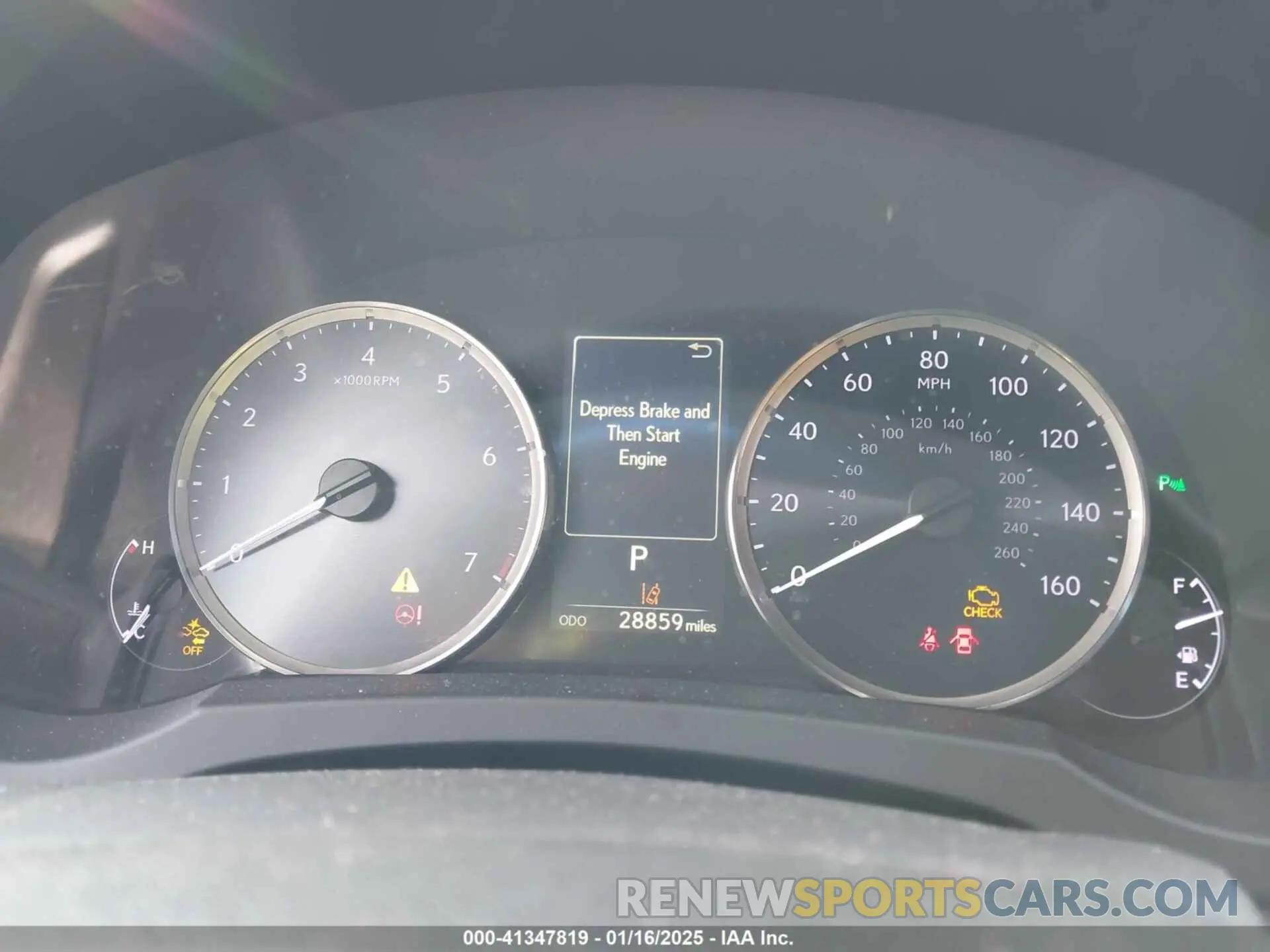 7 fotografías del automóvil dañado JTHS85BC6K5004581 LEXUS RC 300 2019