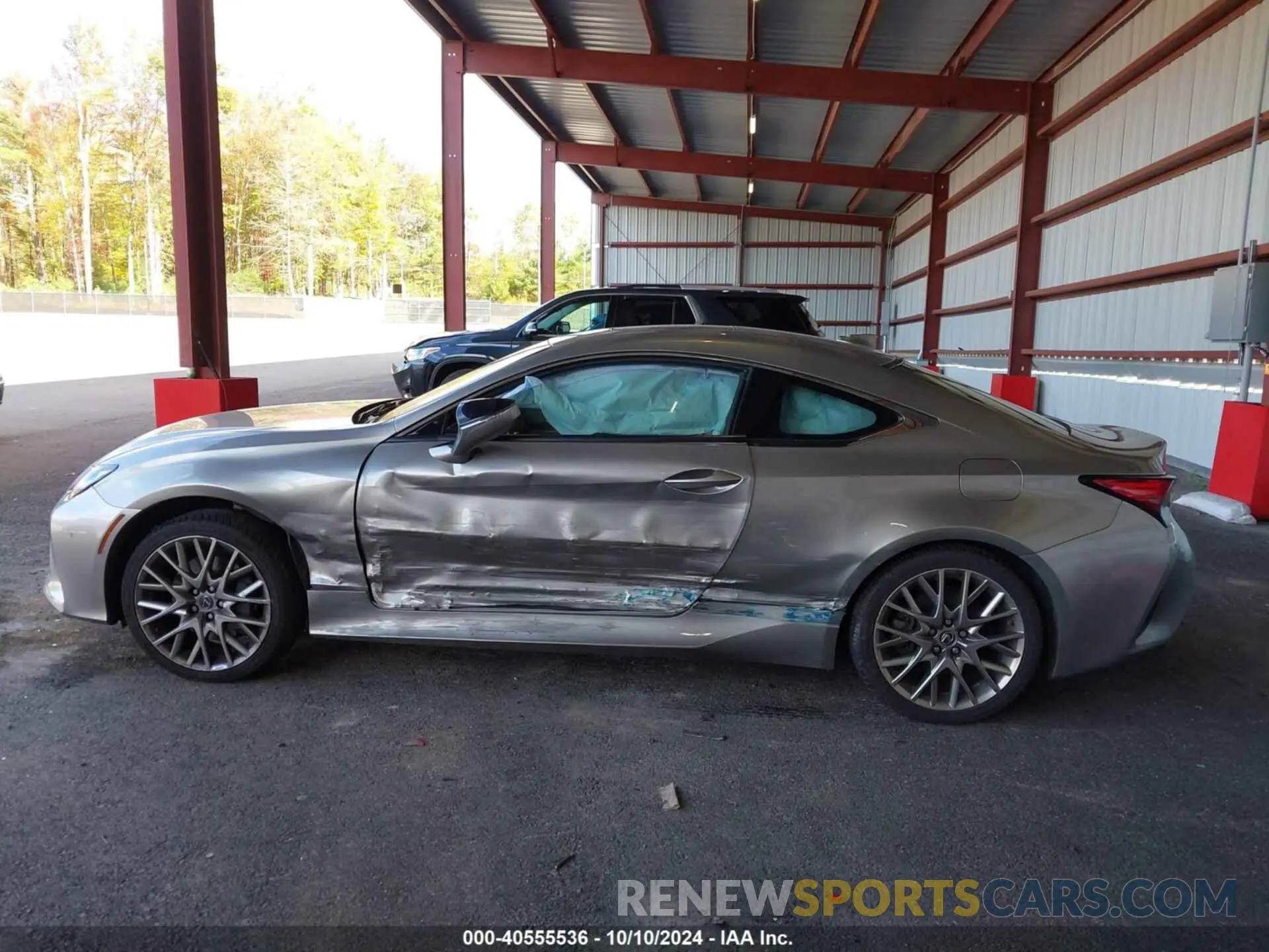 14 fotografías del automóvil dañado JTHD85EC5L5005761 LEXUS RC 300 2020