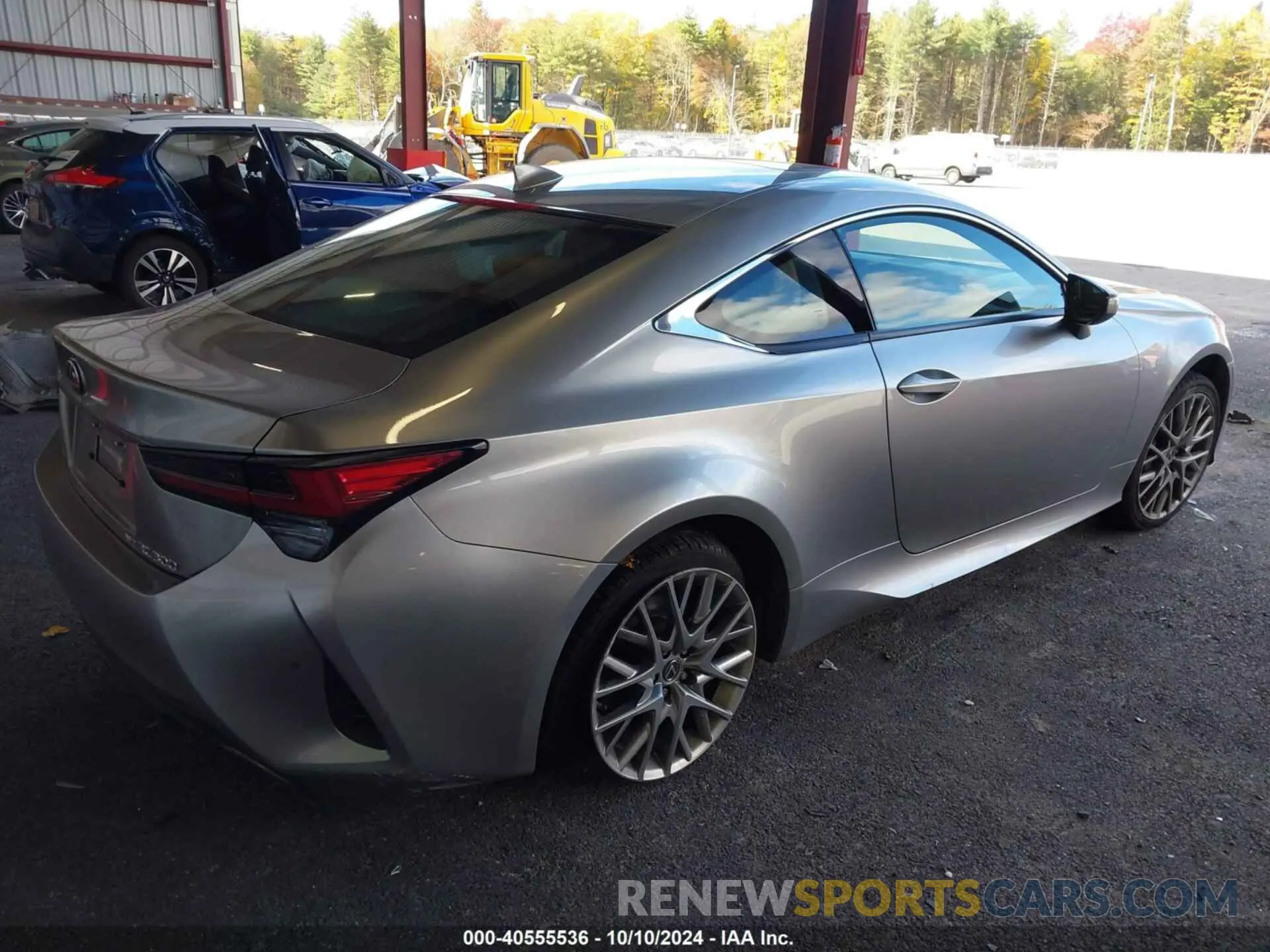 4 fotografías del automóvil dañado JTHD85EC5L5005761 LEXUS RC 300 2020