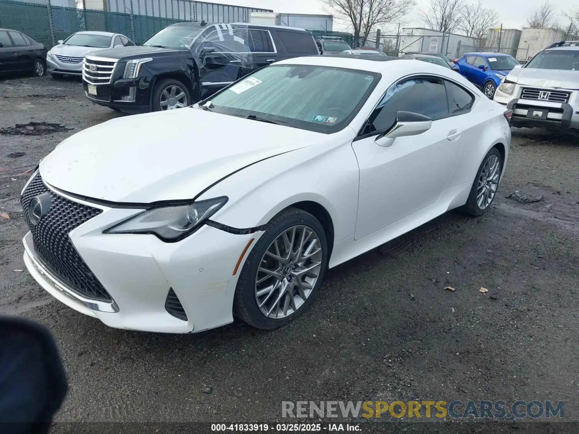 2 fotografías del automóvil dañado JTHD85EC7M5006203 LEXUS RC 300 2021