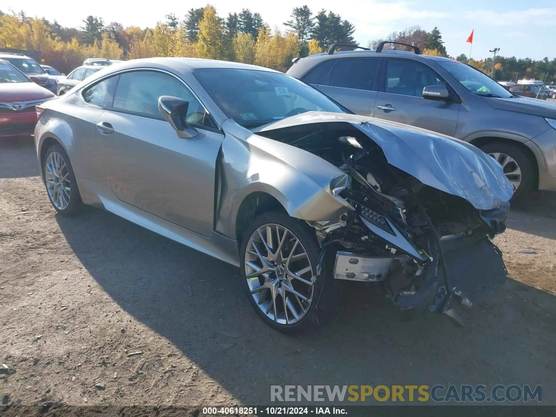 1 fotografías del automóvil dañado JTHD85EC4N5006760 LEXUS RC 300 2022