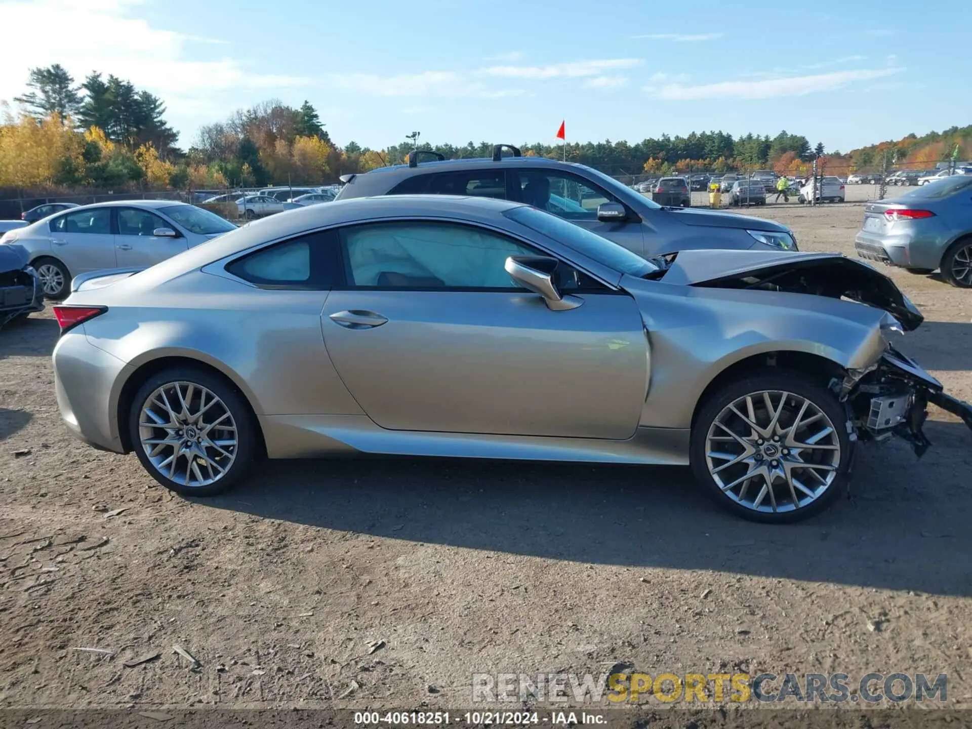 13 fotografías del automóvil dañado JTHD85EC4N5006760 LEXUS RC 300 2022