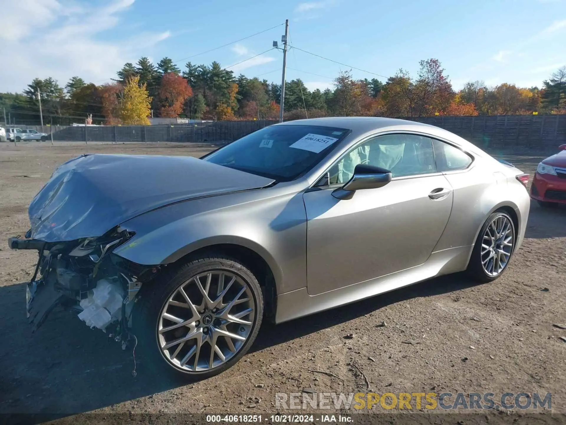14 fotografías del automóvil dañado JTHD85EC4N5006760 LEXUS RC 300 2022