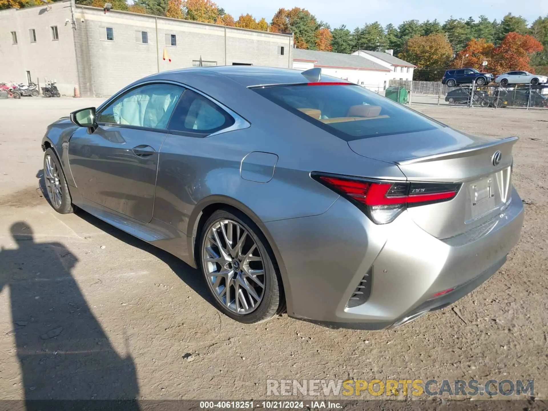 3 fotografías del automóvil dañado JTHD85EC4N5006760 LEXUS RC 300 2022