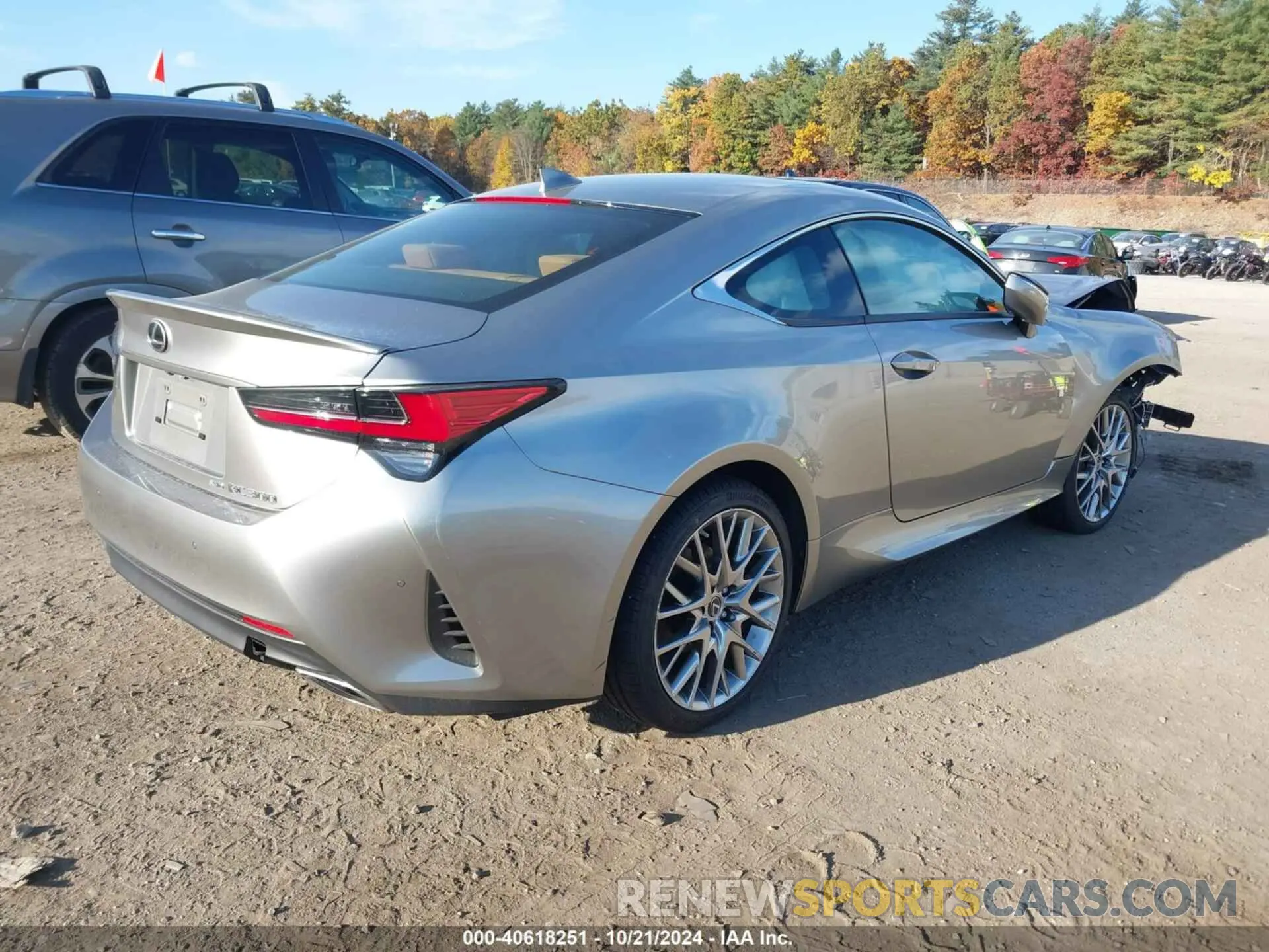 4 fotografías del automóvil dañado JTHD85EC4N5006760 LEXUS RC 300 2022