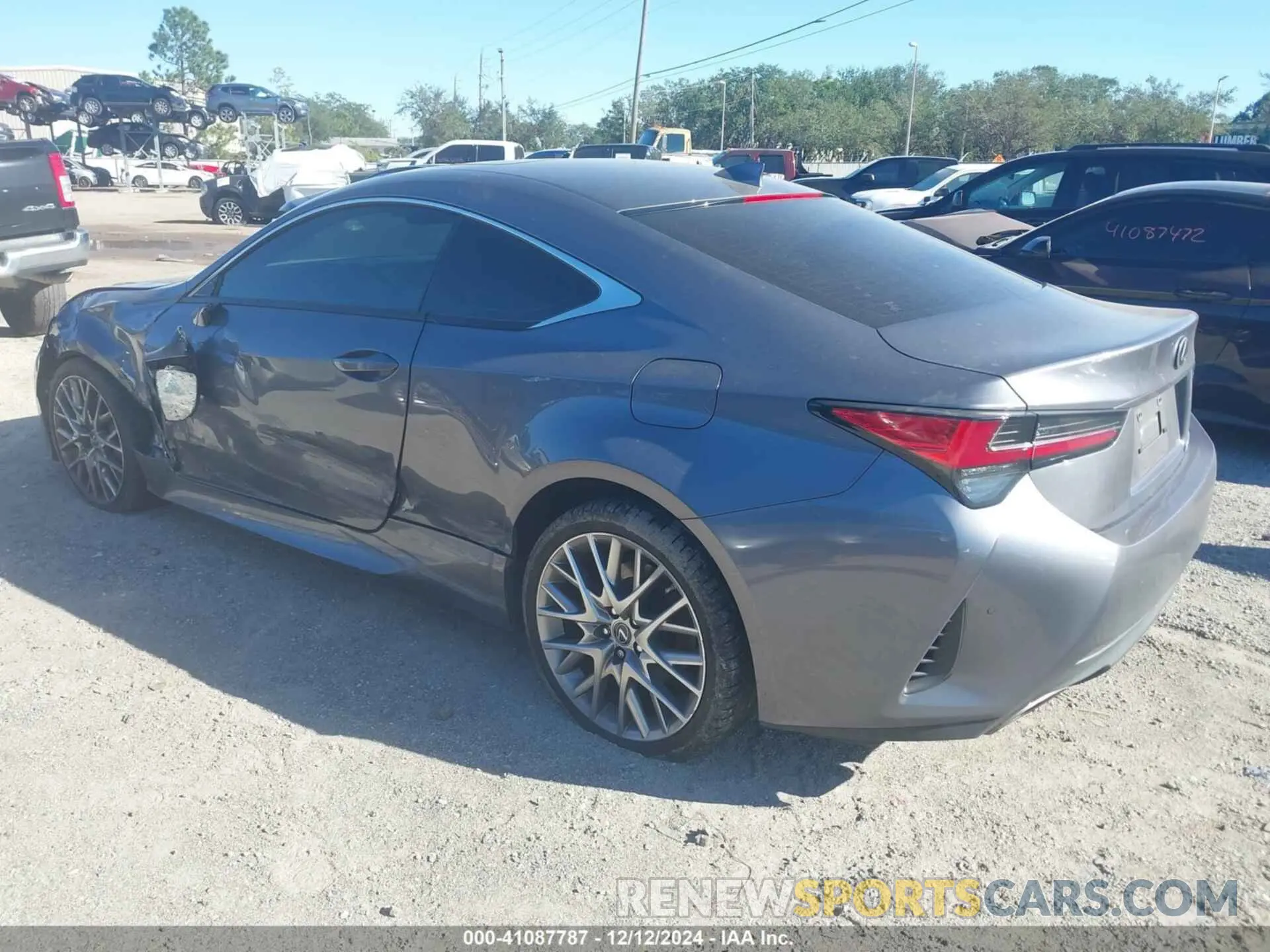3 fotografías del automóvil dañado JTHHZ5BC5K5019967 LEXUS RC 350 2019