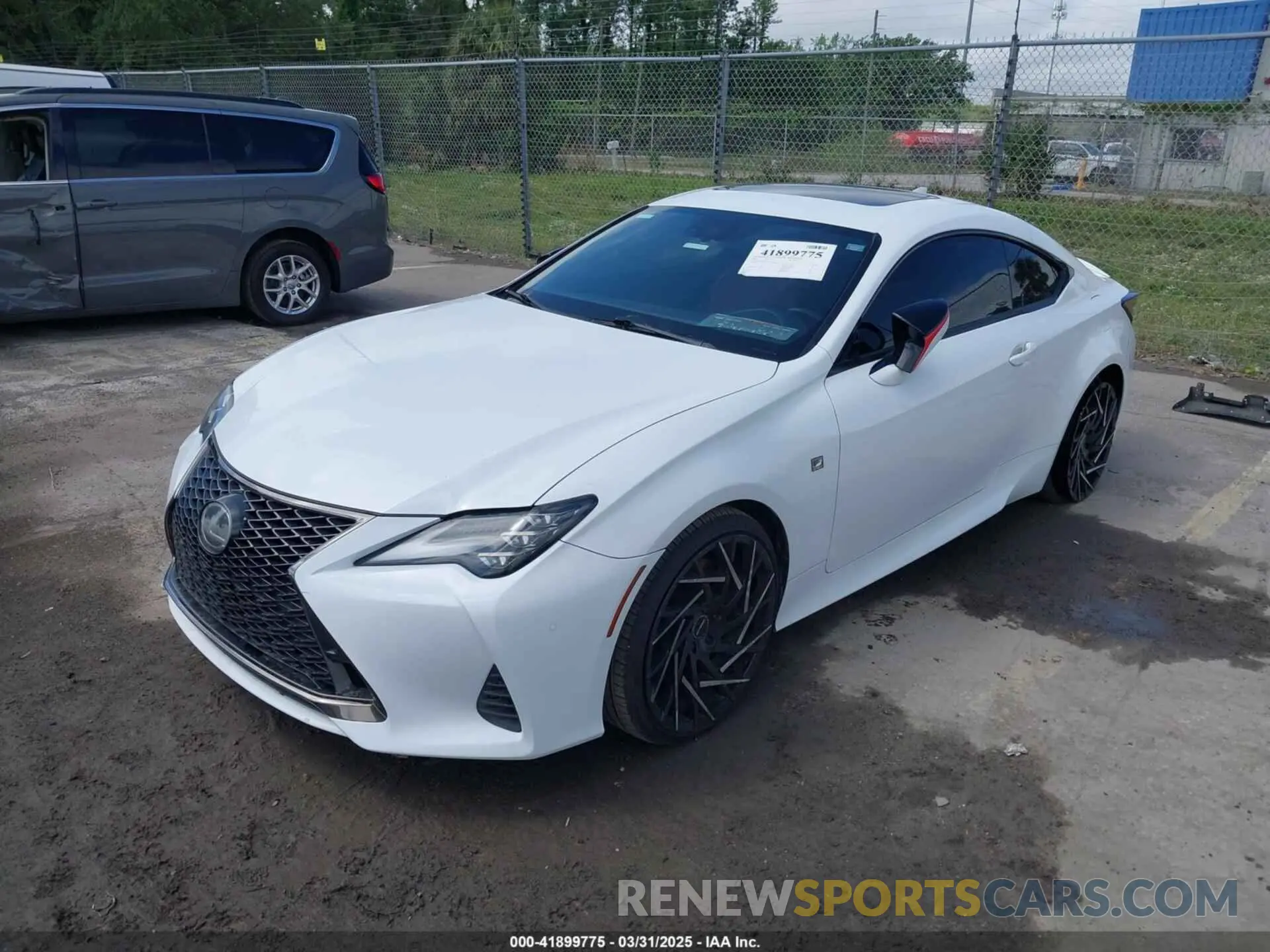 2 fotografías del automóvil dañado JTHHZ5BC7K5019694 LEXUS RC 350 2019