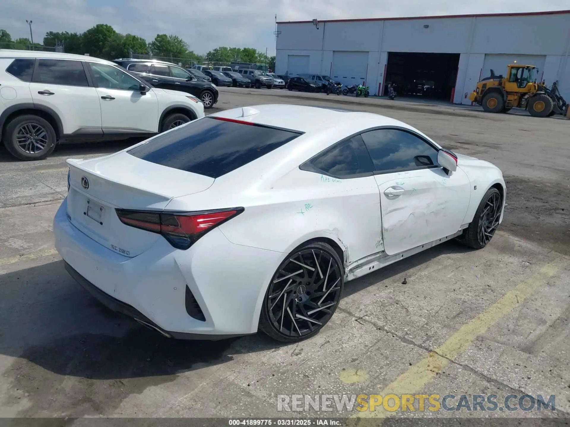 4 fotografías del automóvil dañado JTHHZ5BC7K5019694 LEXUS RC 350 2019