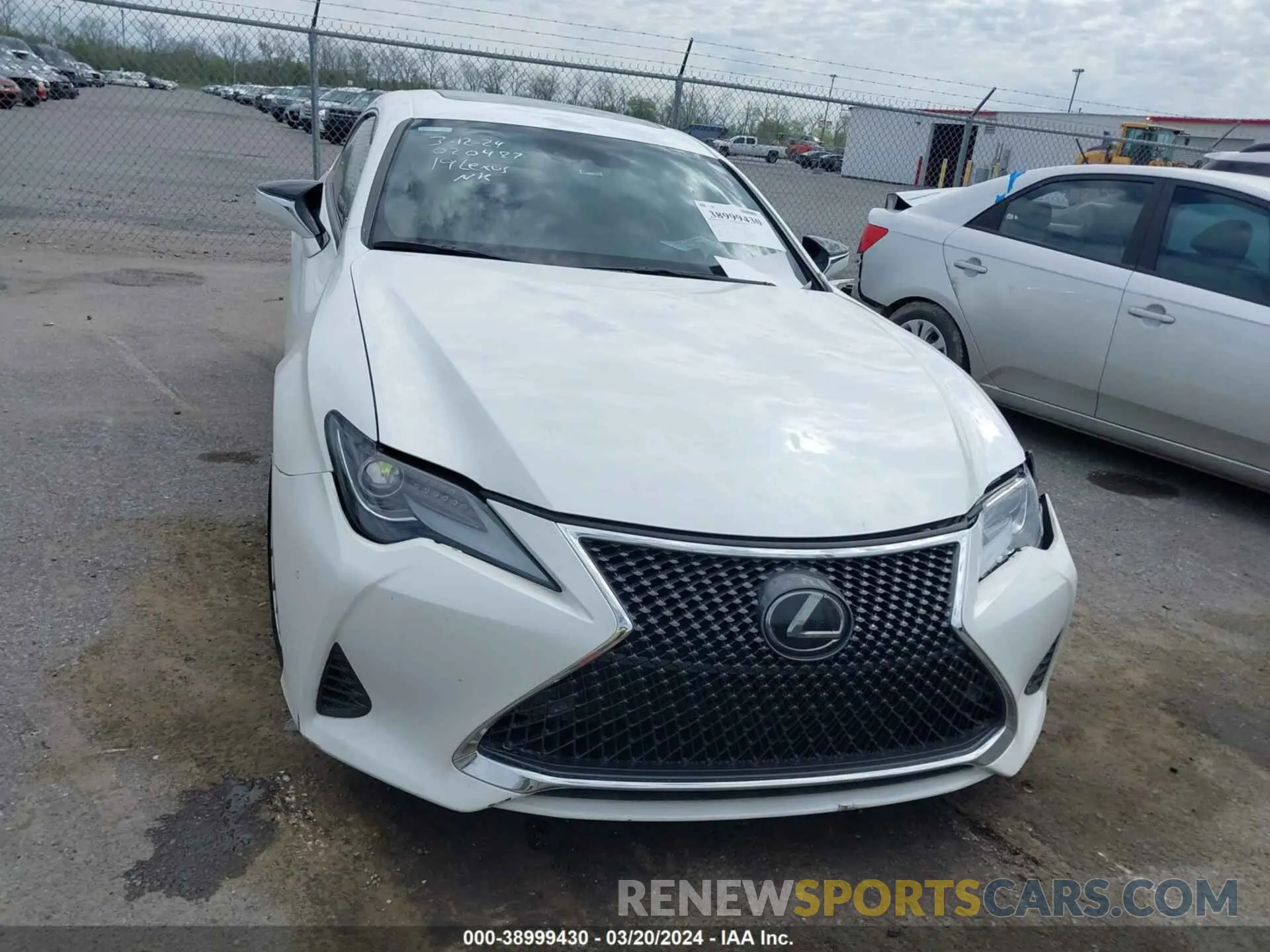 12 fotografías del automóvil dañado JTHHZ5BC7K5020487 LEXUS RC 350 2019