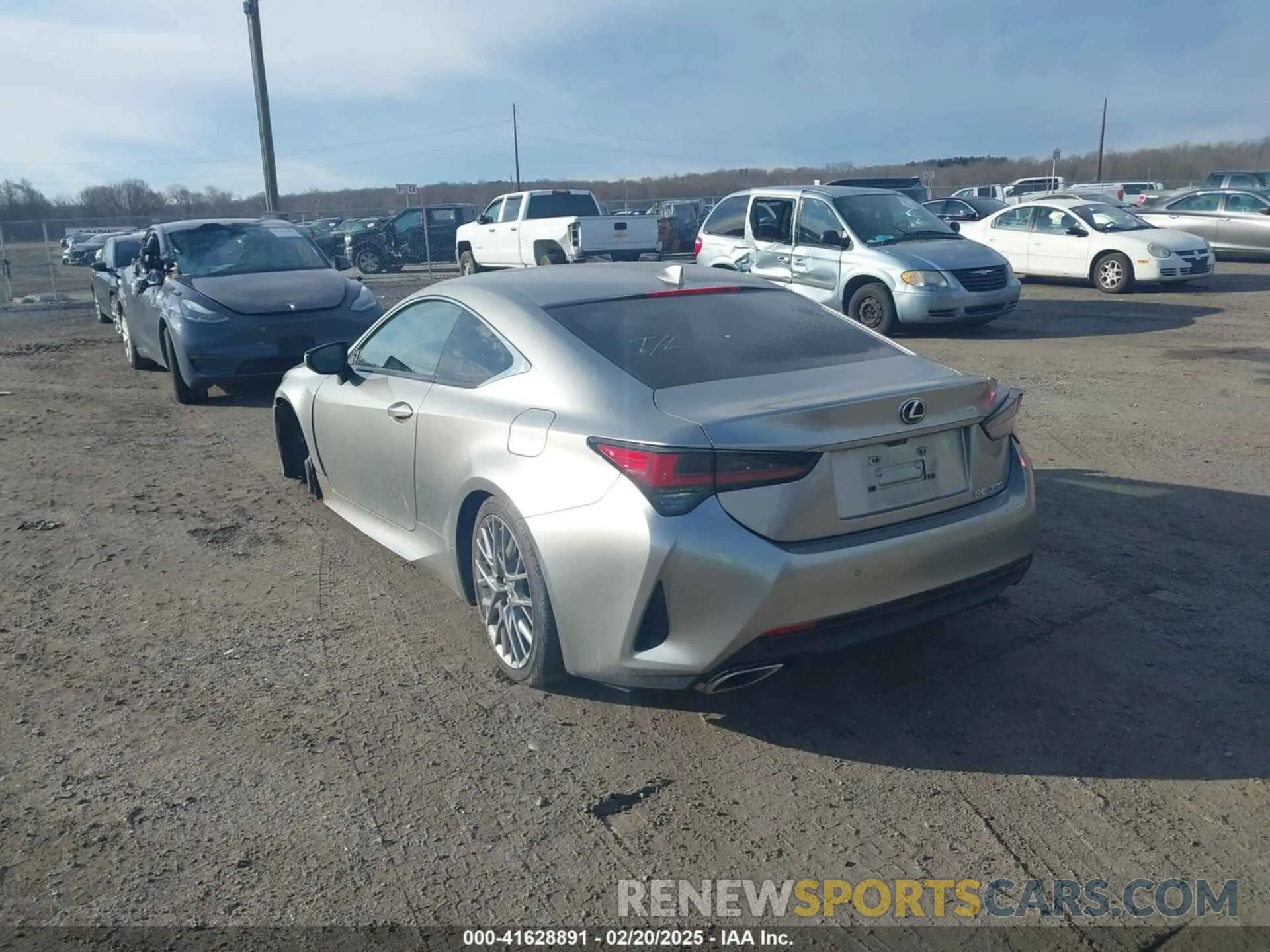 3 fotografías del automóvil dañado JTHHZ5BC8K5020322 LEXUS RC 350 2019