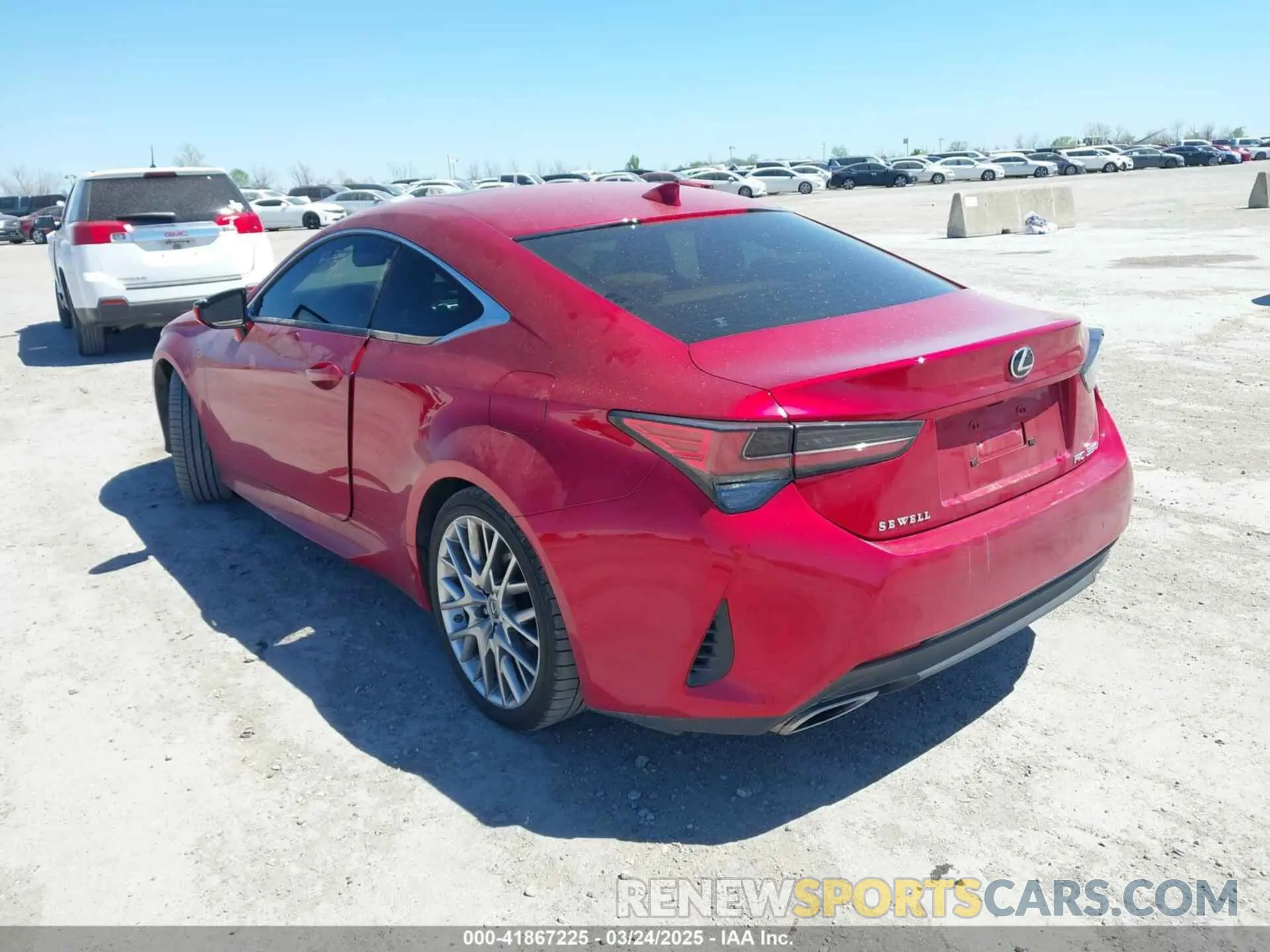 3 fotografías del automóvil dañado JTHHZ5BC8K5021583 LEXUS RC 350 2019