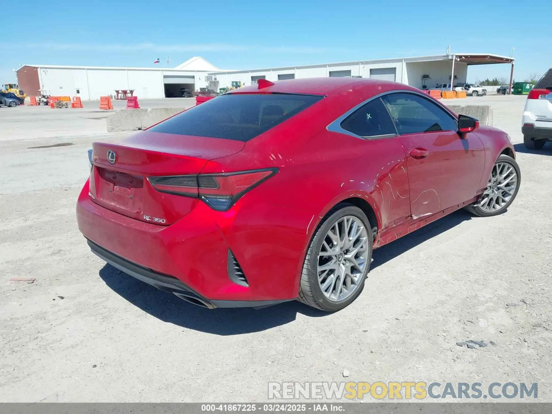 4 fotografías del automóvil dañado JTHHZ5BC8K5021583 LEXUS RC 350 2019