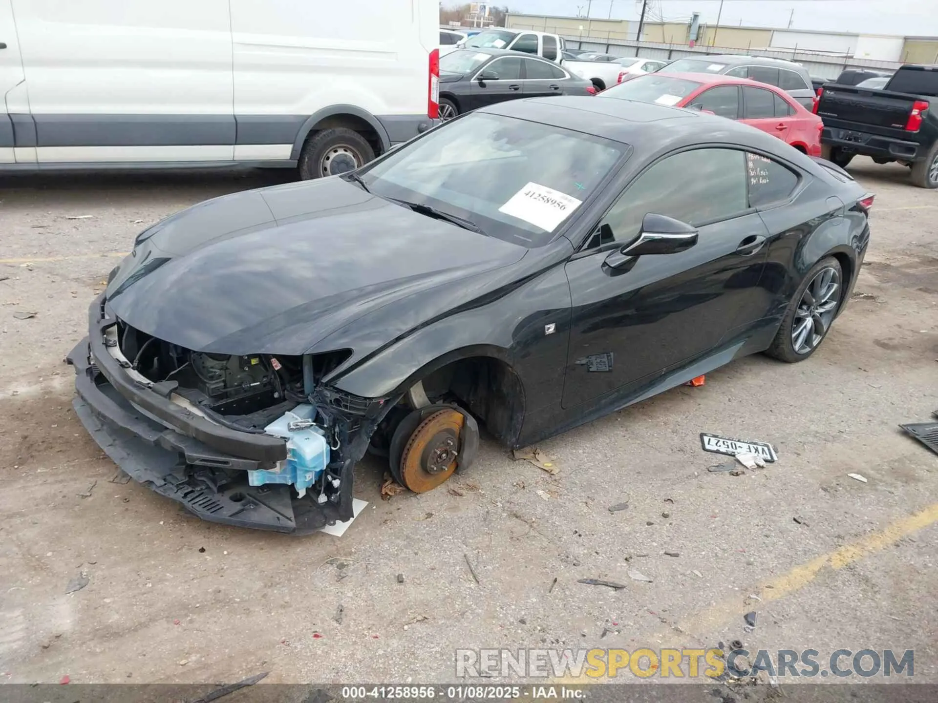 2 fotografías del automóvil dañado JTHGZ5DC9L5010005 LEXUS RC 350 2020