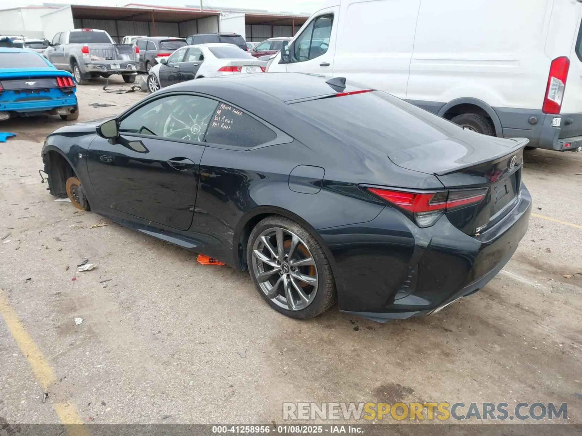 3 fotografías del automóvil dañado JTHGZ5DC9L5010005 LEXUS RC 350 2020