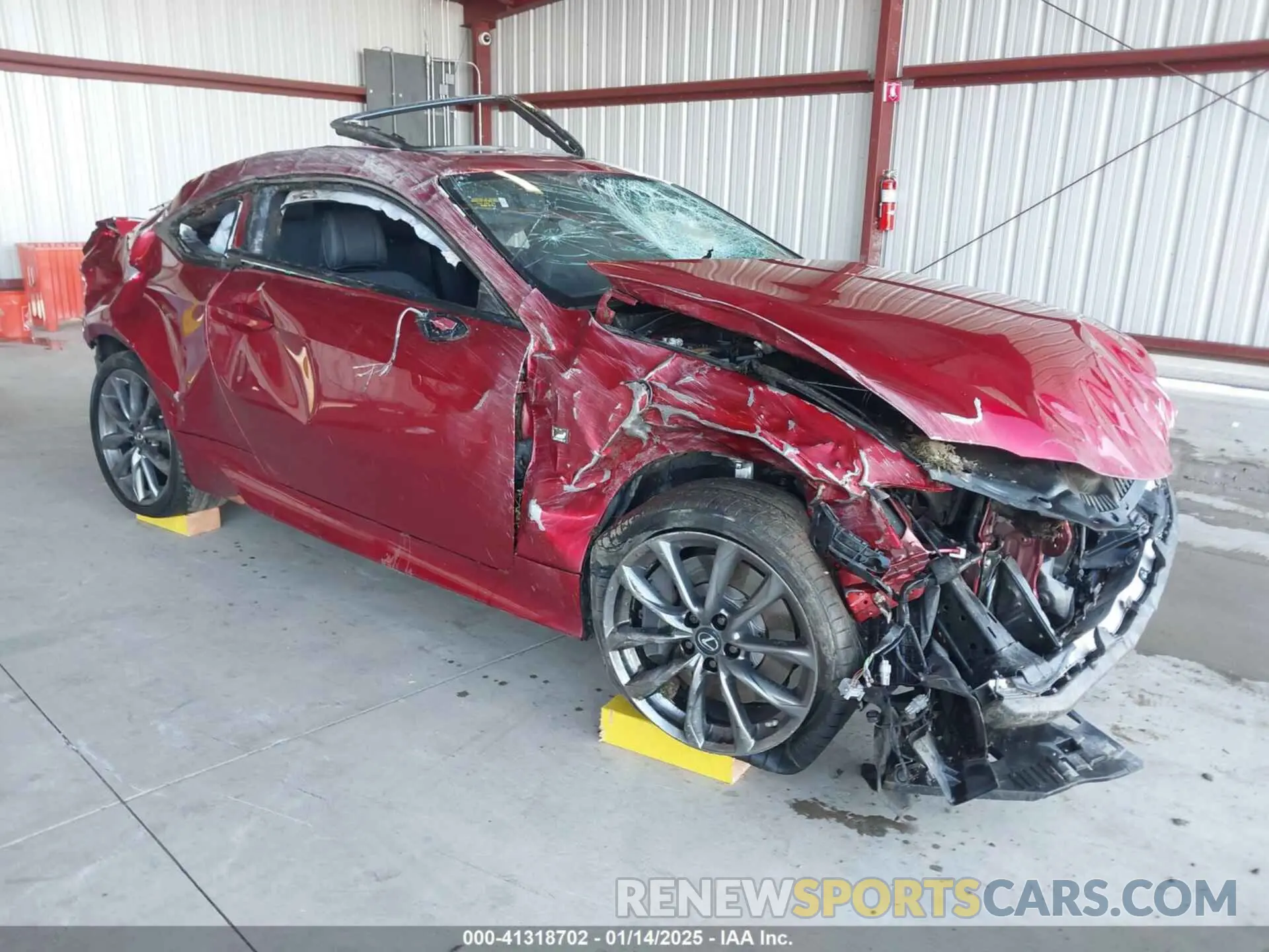1 fotografías del automóvil dañado JTHGZ5BC8M5024675 LEXUS RC 350 2021