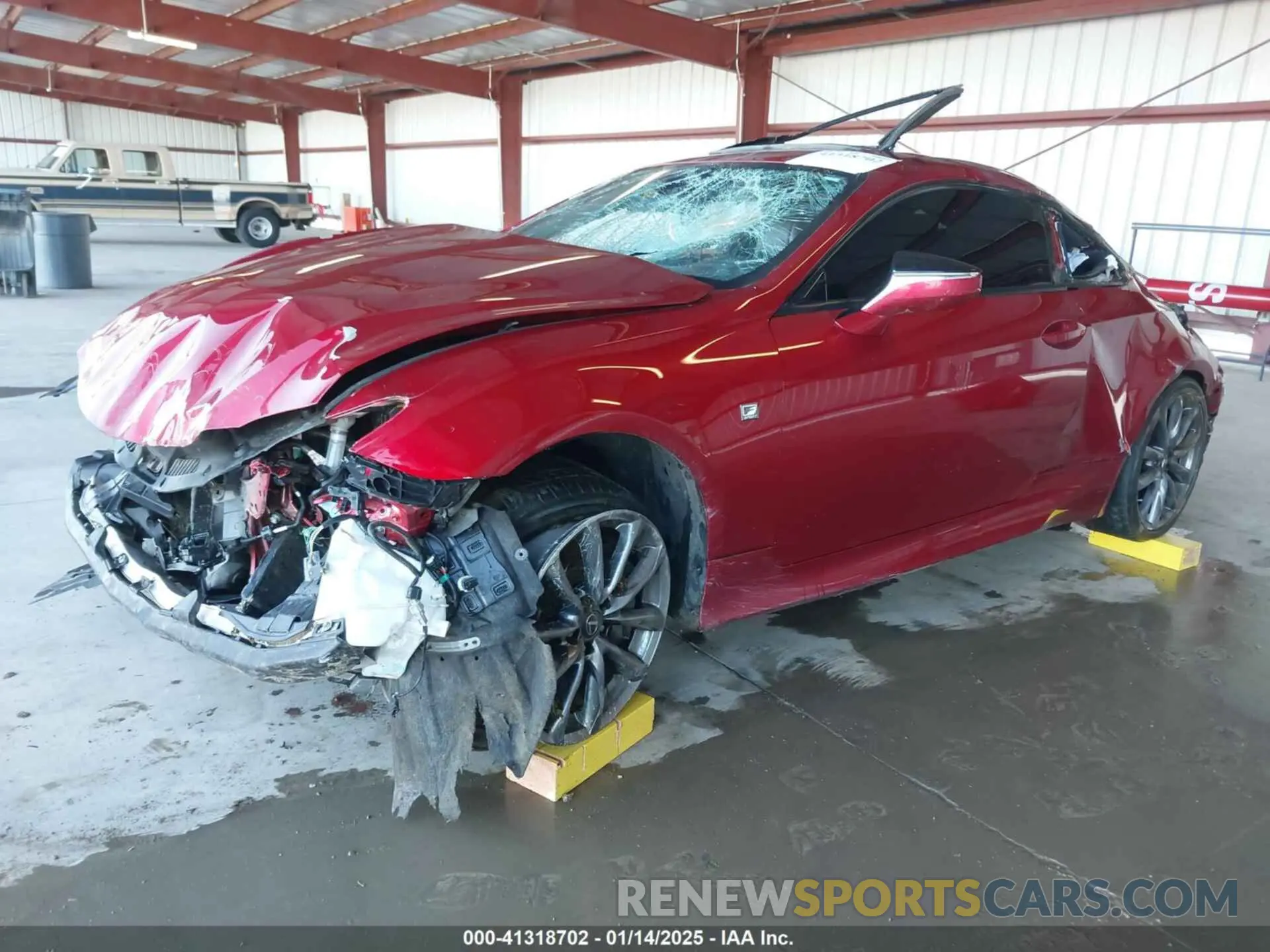 2 fotografías del automóvil dañado JTHGZ5BC8M5024675 LEXUS RC 350 2021