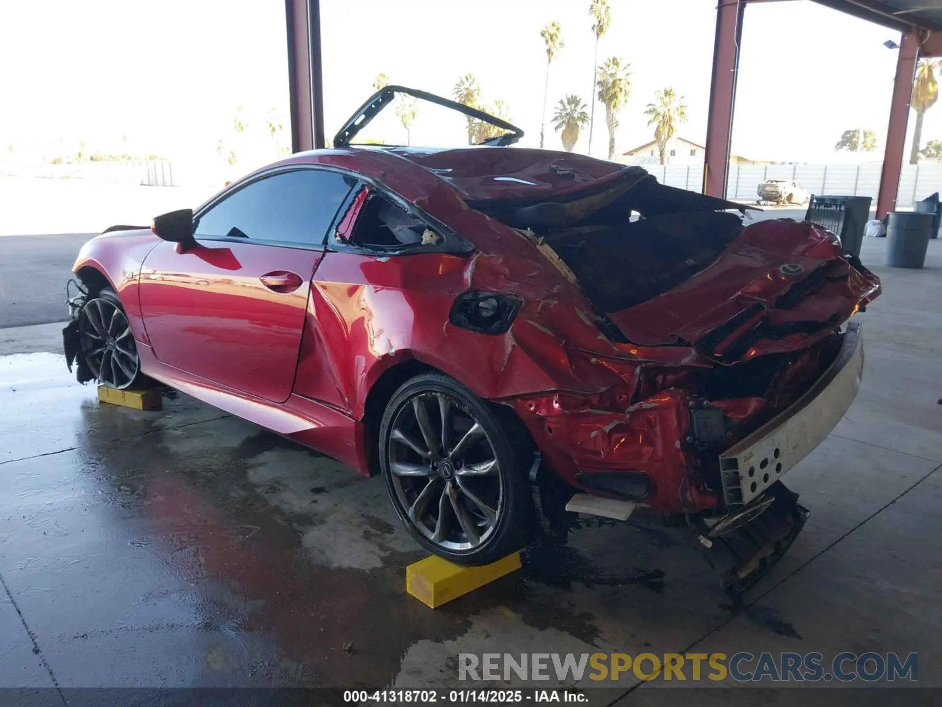3 fotografías del automóvil dañado JTHGZ5BC8M5024675 LEXUS RC 350 2021
