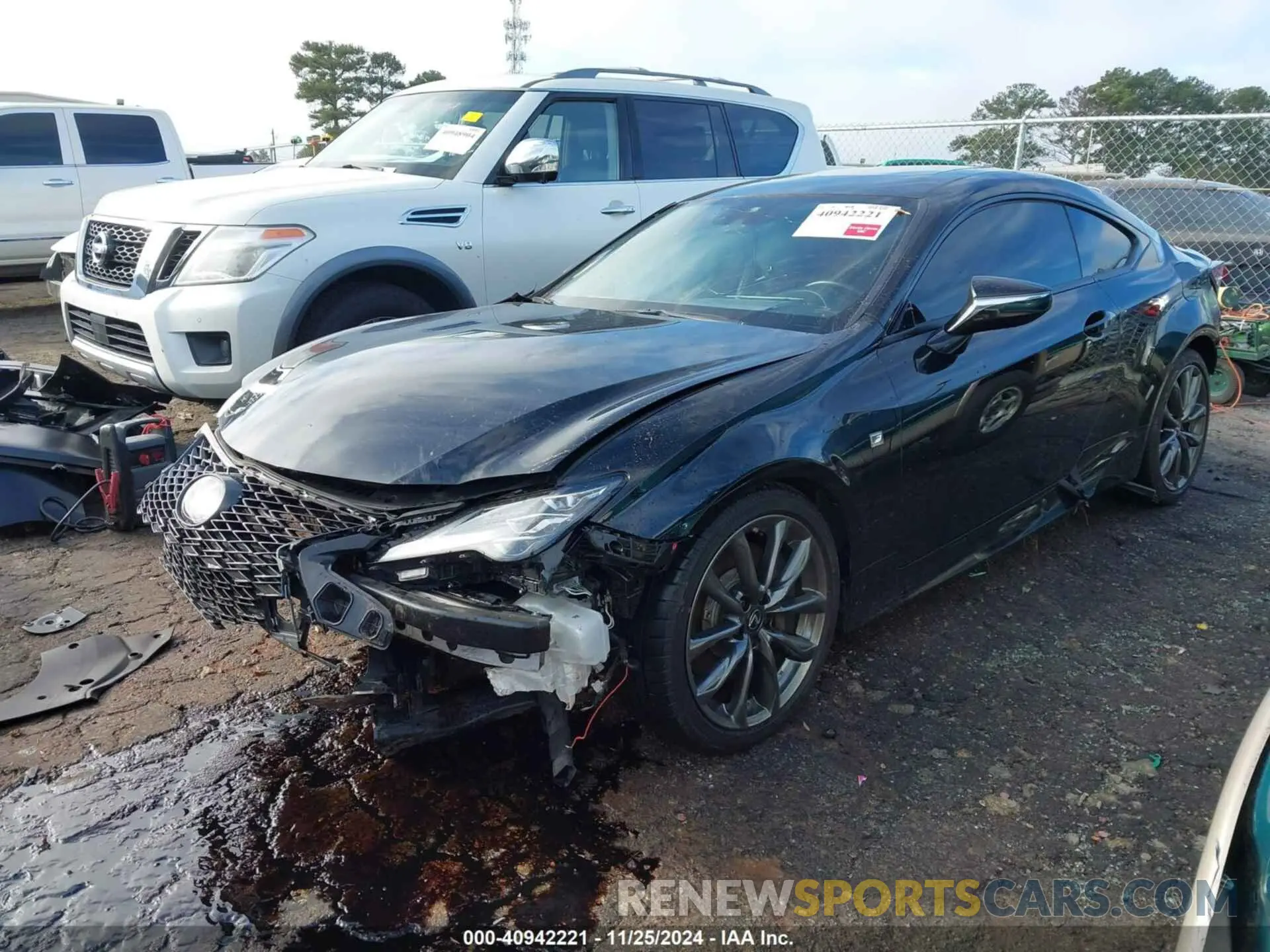 2 fotografías del automóvil dañado JTHGZ5BCXM5023527 LEXUS RC 350 2021