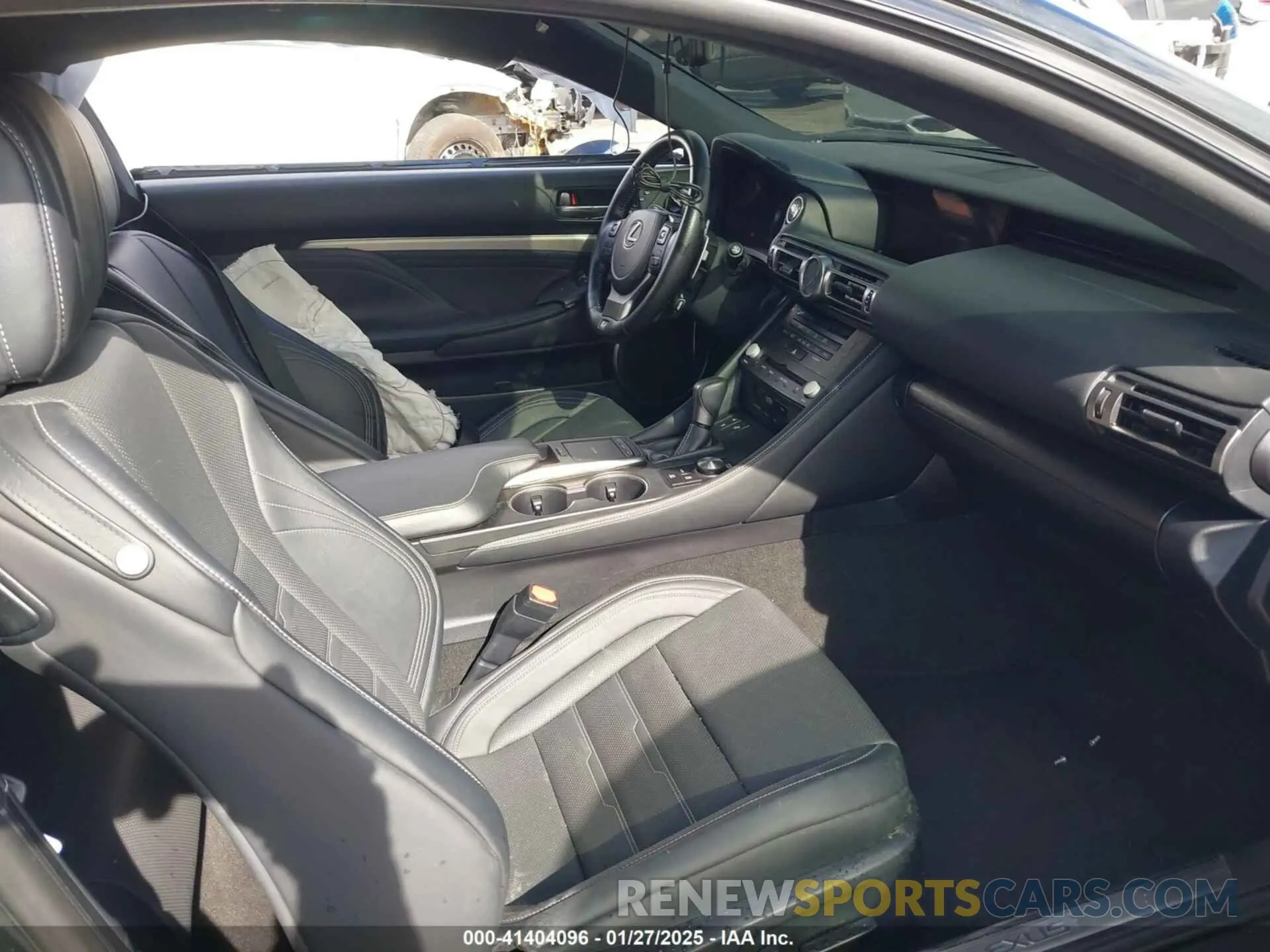 5 fotografías del automóvil dañado JTHGZ5BC3N5025704 LEXUS RC 350 2022