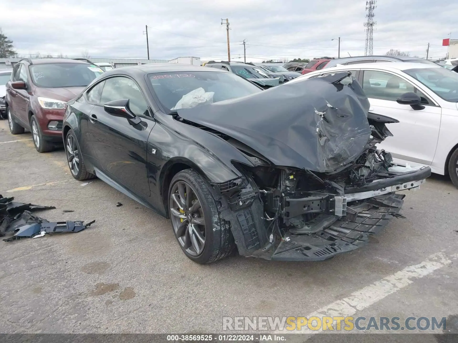 1 fotografías del automóvil dañado JTHGZ5BC6N5025809 LEXUS RC 350 2022