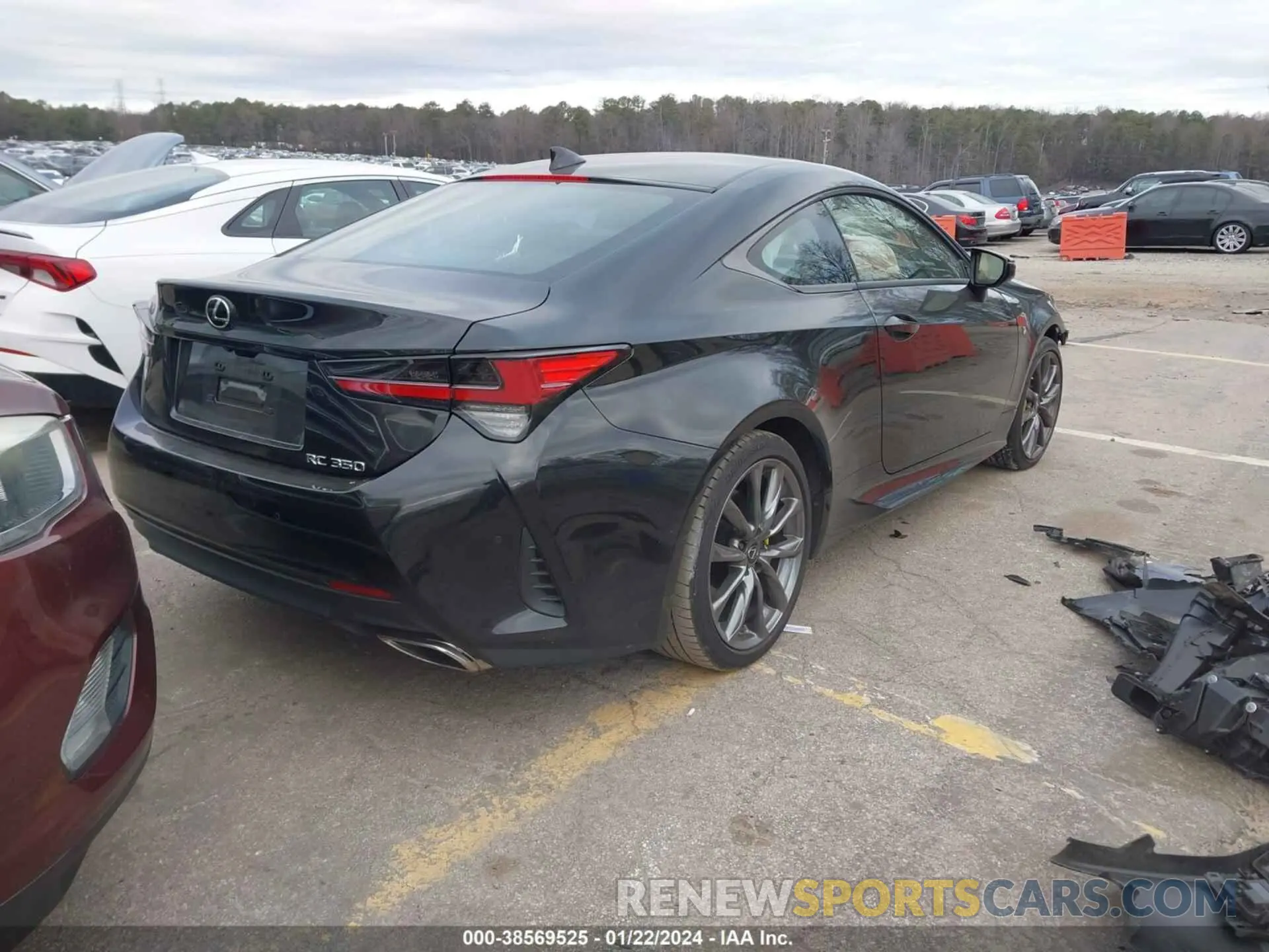 4 fotografías del automóvil dañado JTHGZ5BC6N5025809 LEXUS RC 350 2022