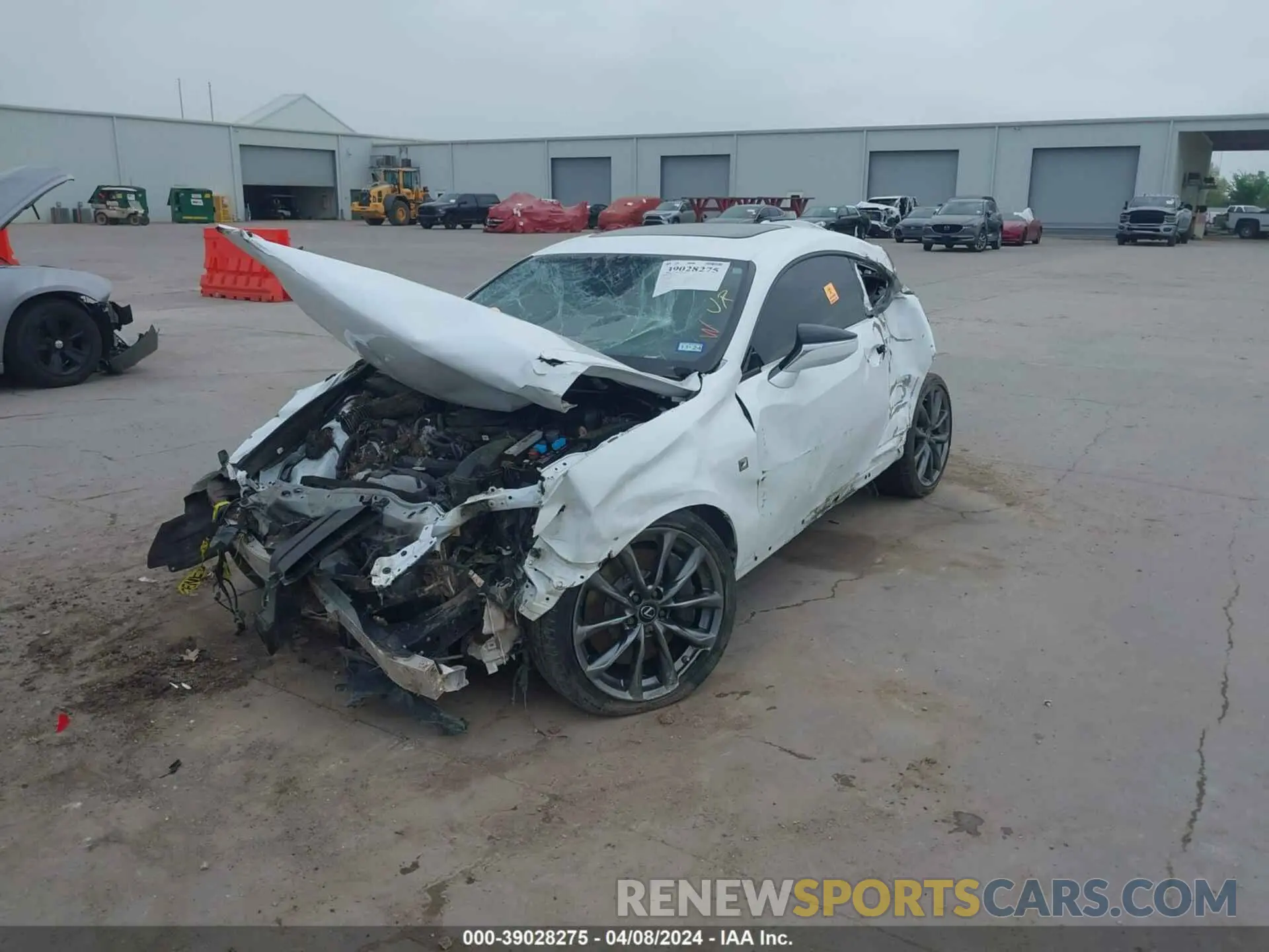 2 fotografías del automóvil dañado JTHGZ5BCXN5025375 LEXUS RC 350 2022