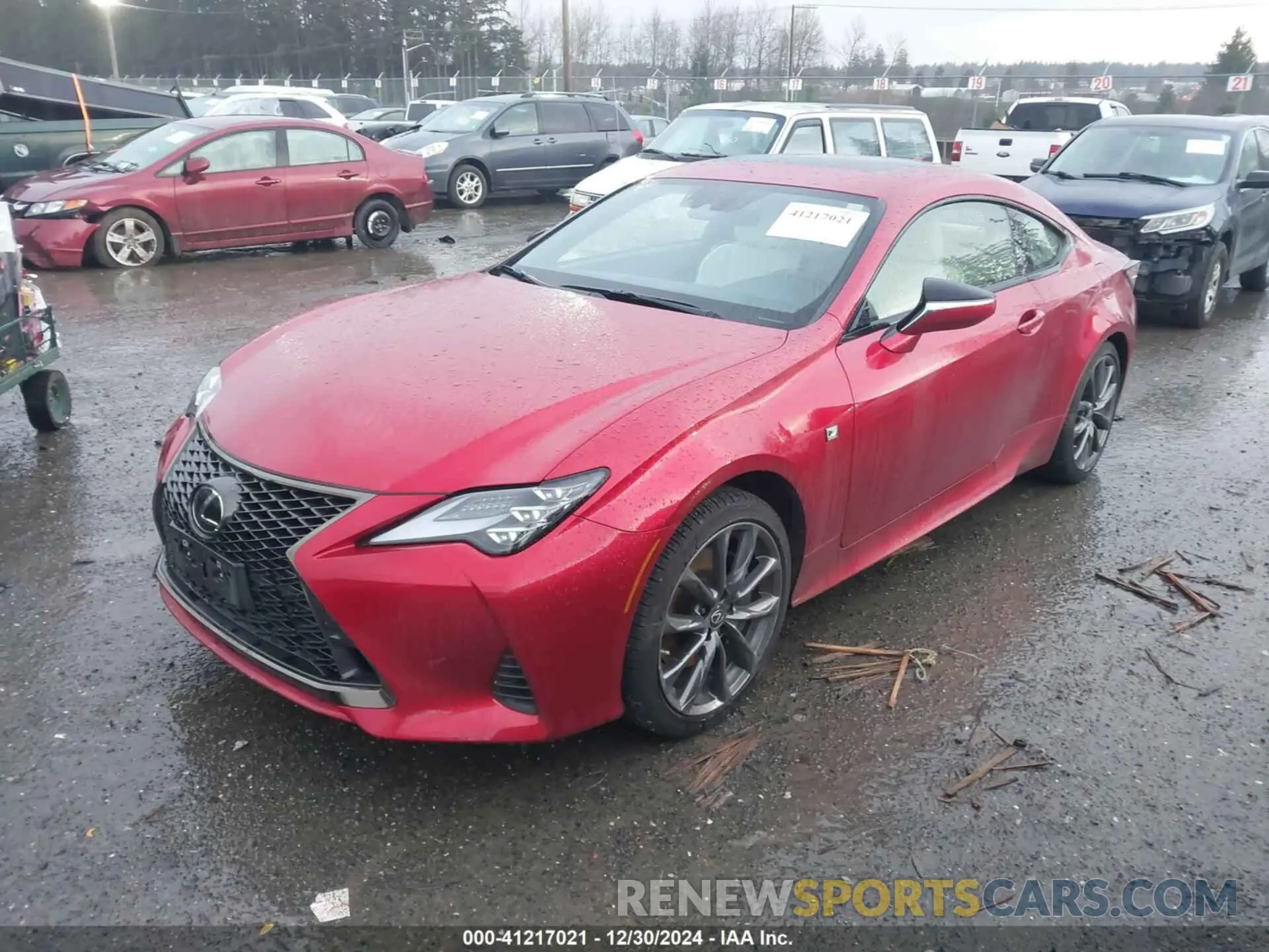 2 fotografías del automóvil dañado JTHGZ5DC9N5011710 LEXUS RC 350 2022