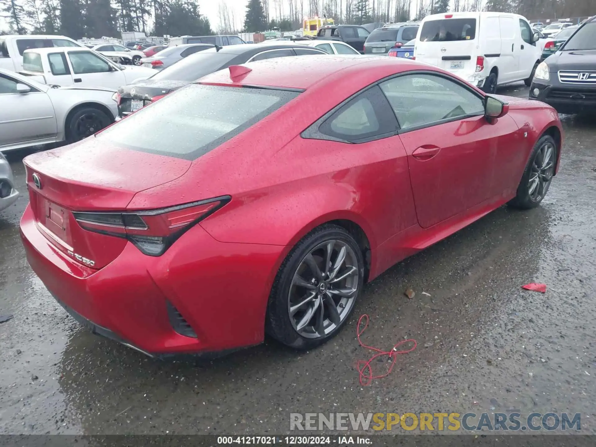 4 fotografías del automóvil dañado JTHGZ5DC9N5011710 LEXUS RC 350 2022