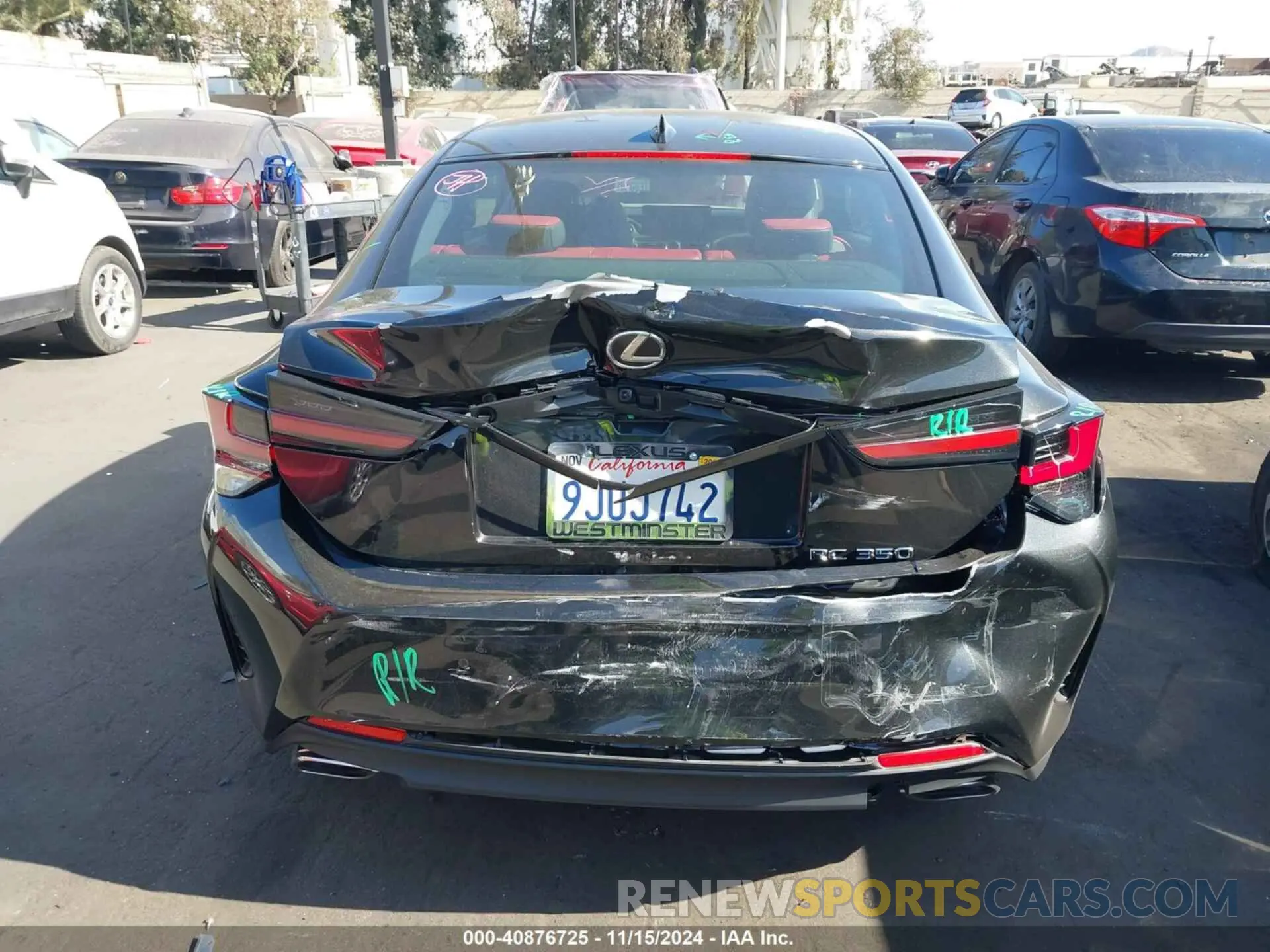 17 fotografías del automóvil dañado JTHGZ5BCXP5027274 LEXUS RC 350 2023
