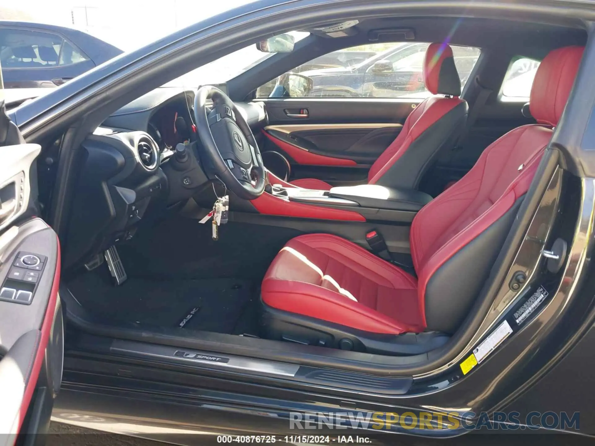 5 fotografías del automóvil dañado JTHGZ5BCXP5027274 LEXUS RC 350 2023