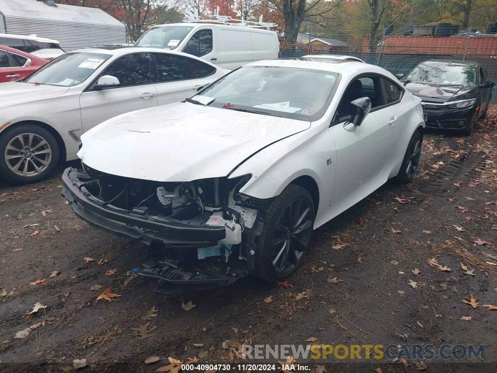 2 fotografías del automóvil dañado JTHGZ5DC1P5012207 LEXUS RC 350 2023